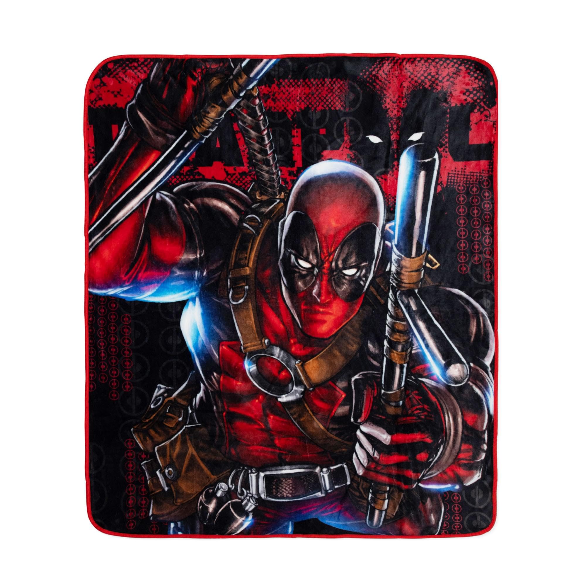 Foto 2 pulgar | Manta Plateada Buffalo Marvel Deadpool Batons - Venta Internacional.