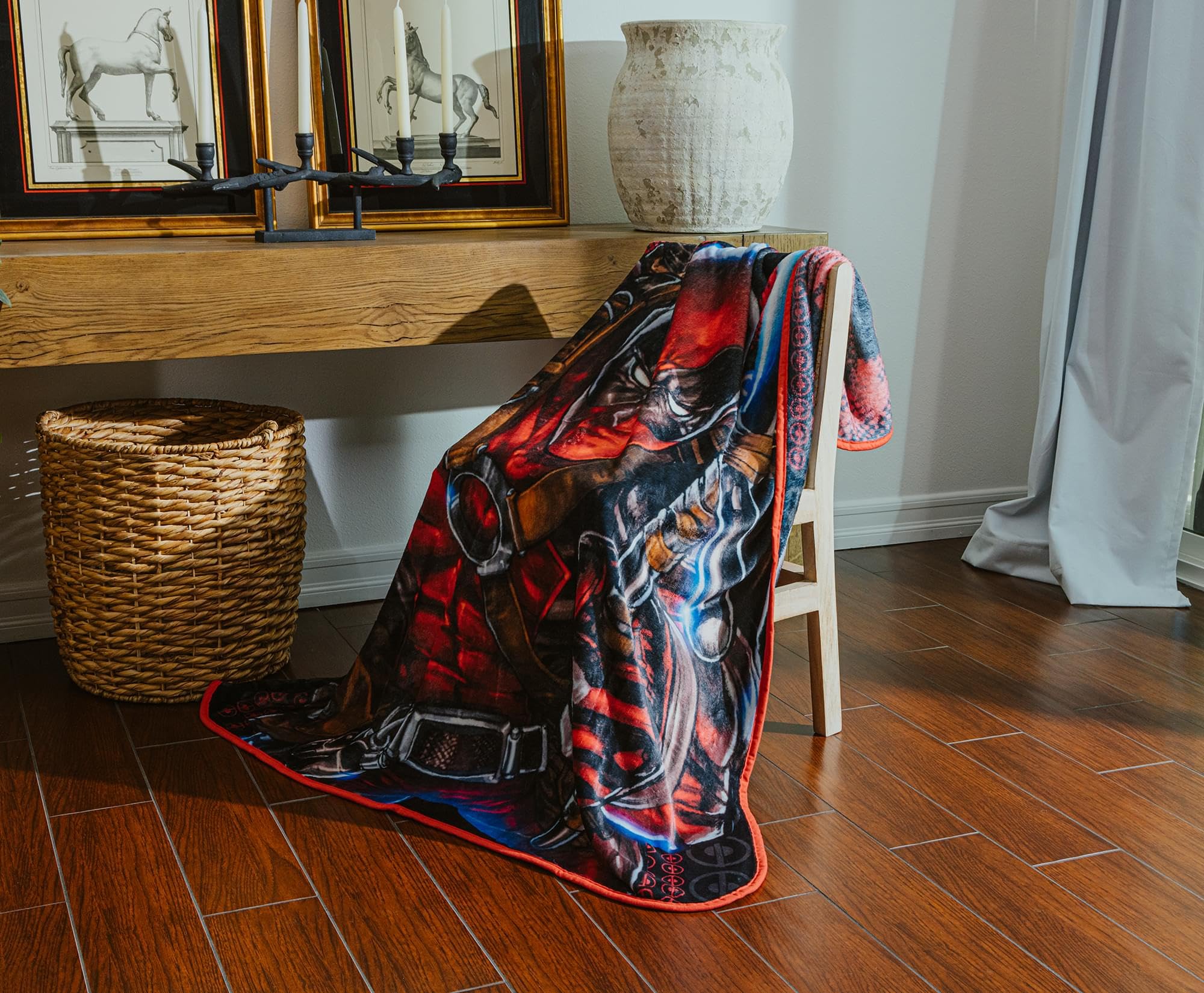 Foto 8 pulgar | Manta Plateada Buffalo Marvel Deadpool Batons - Venta Internacional.