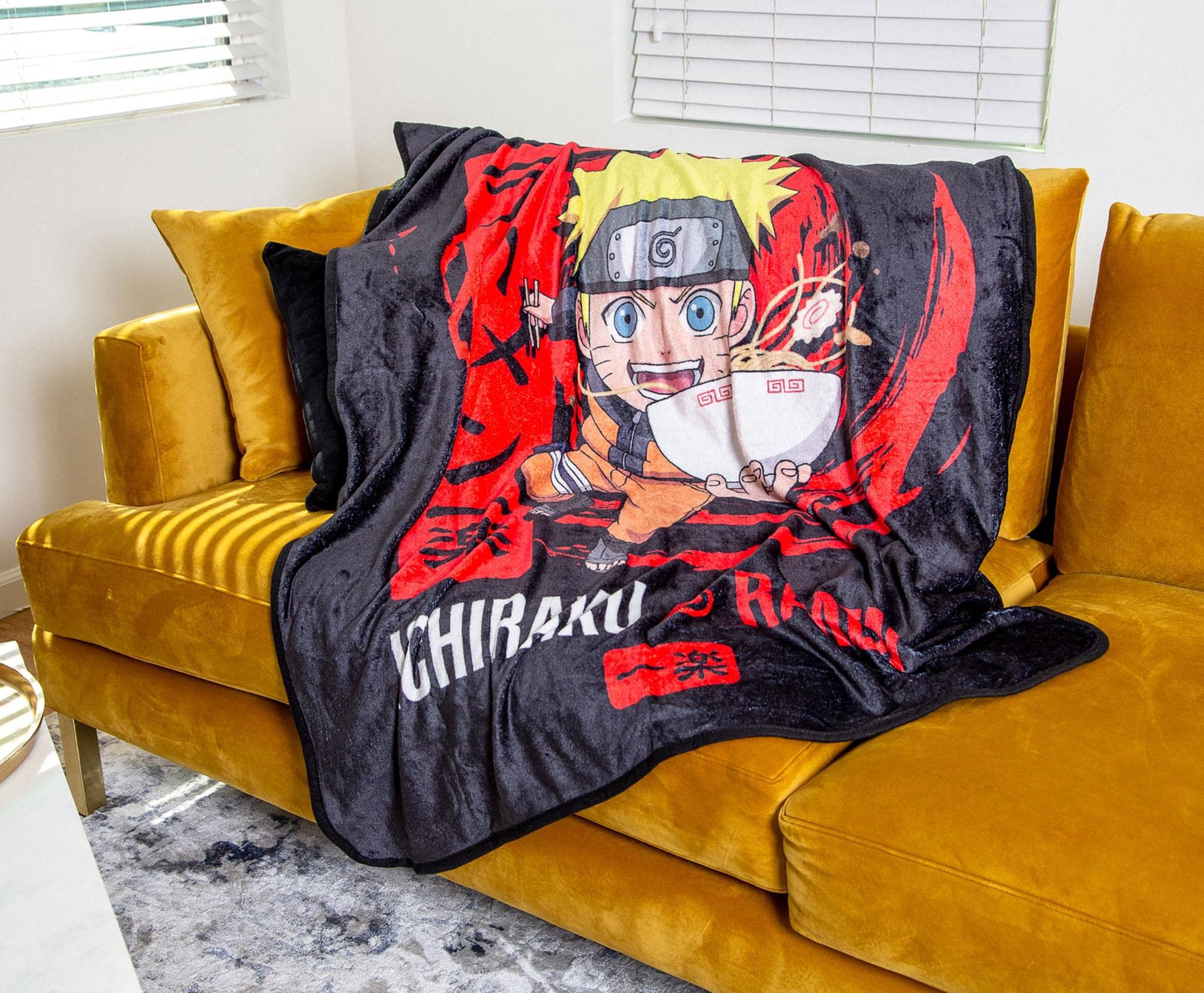 Foto 5 pulgar | Manta Polar Naruto Shippuden Ichiraku Ramen - Venta Internacional.
