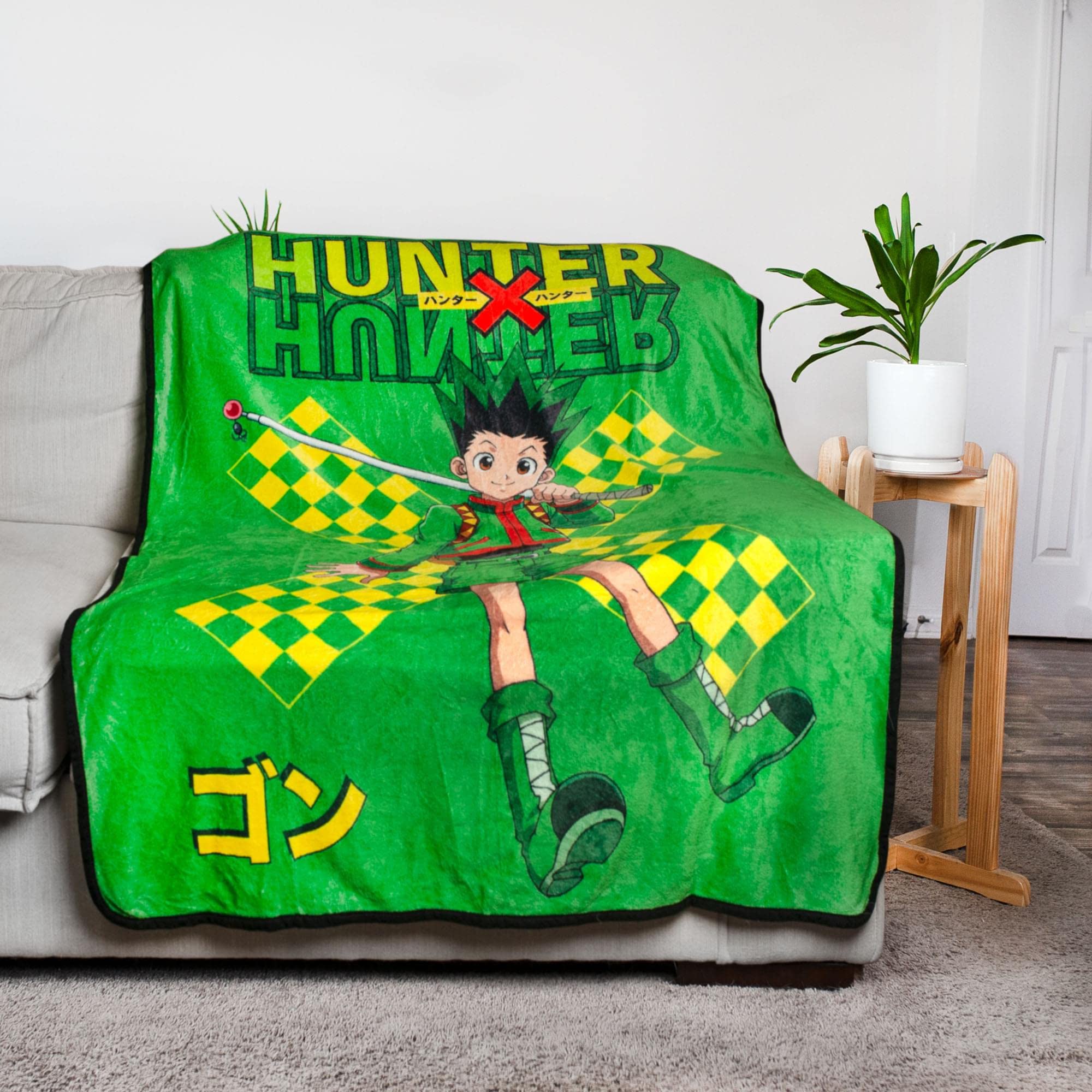 Foto 3 | Manta De Felpa Hunter X Hunter Gon Freecss 115 X 150 Cm - Venta Internacional.