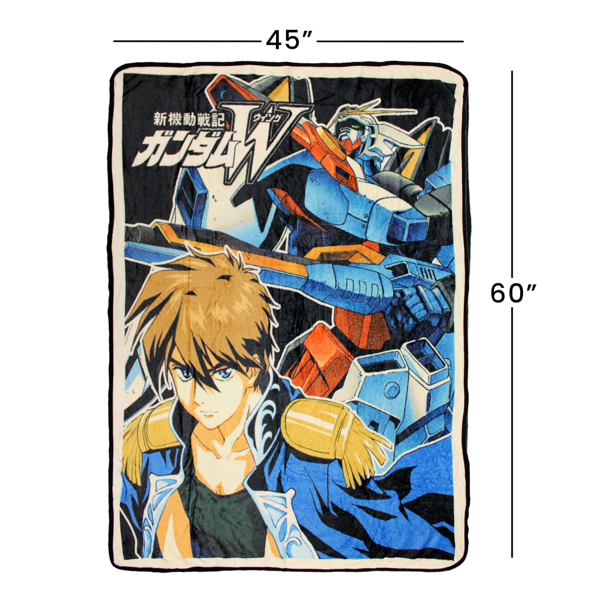 Foto 3 | Manta Polar Just Funky Gundam Wing  114 X 152 Cm - Venta Internacional.