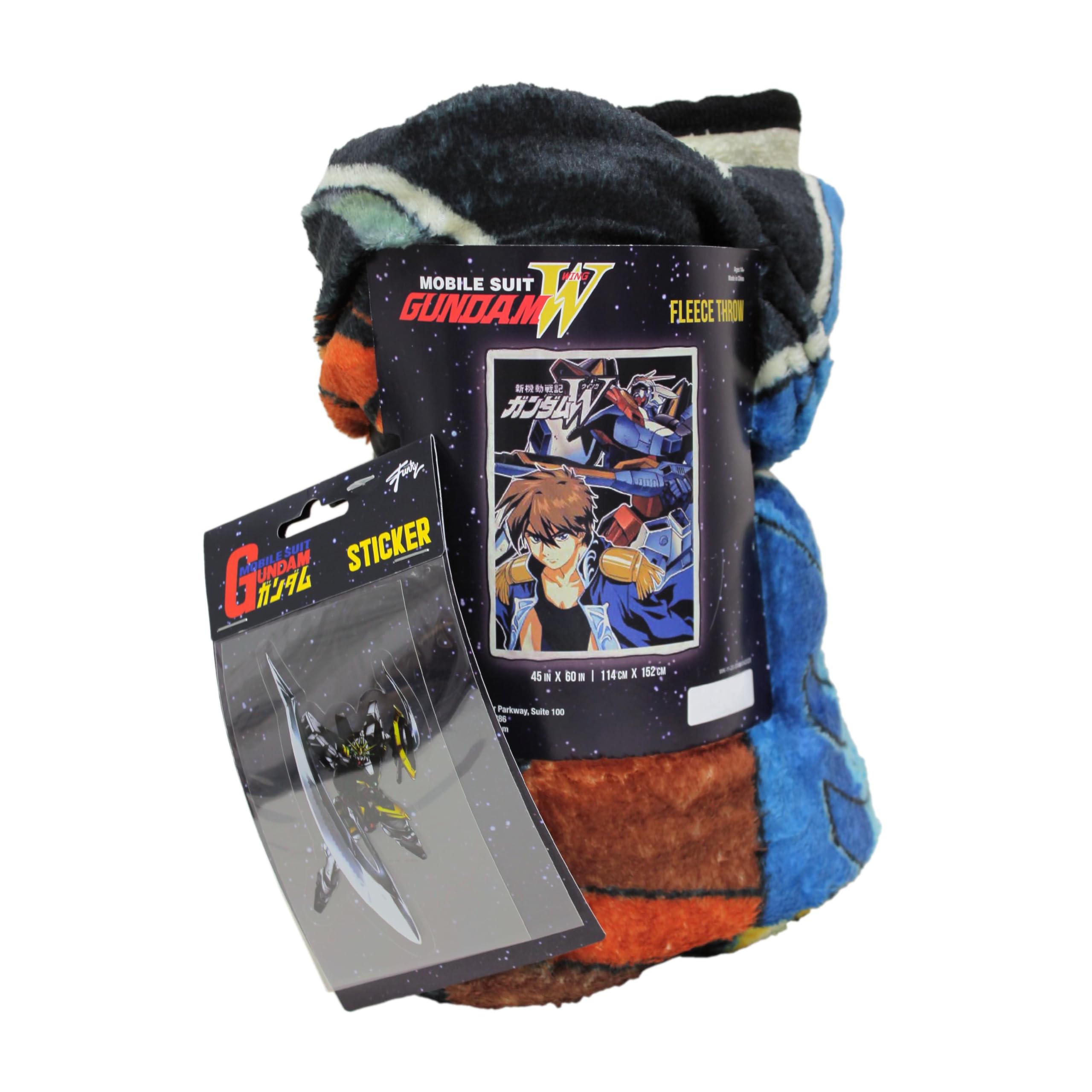 Foto 5 pulgar | Manta Polar Just Funky Gundam Wing  114 X 152 Cm - Venta Internacional.