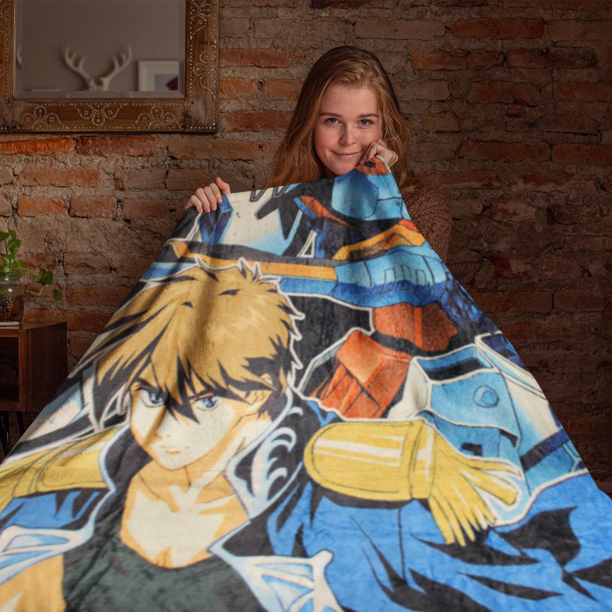 Foto 8 pulgar | Manta Polar Just Funky Gundam Wing  114 X 152 Cm - Venta Internacional.