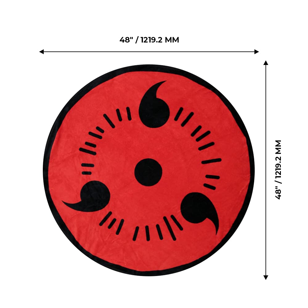 Foto 3 | Manta Just Funky Naruto Shippuden Sharingan 122 Cm - Venta Internacional.