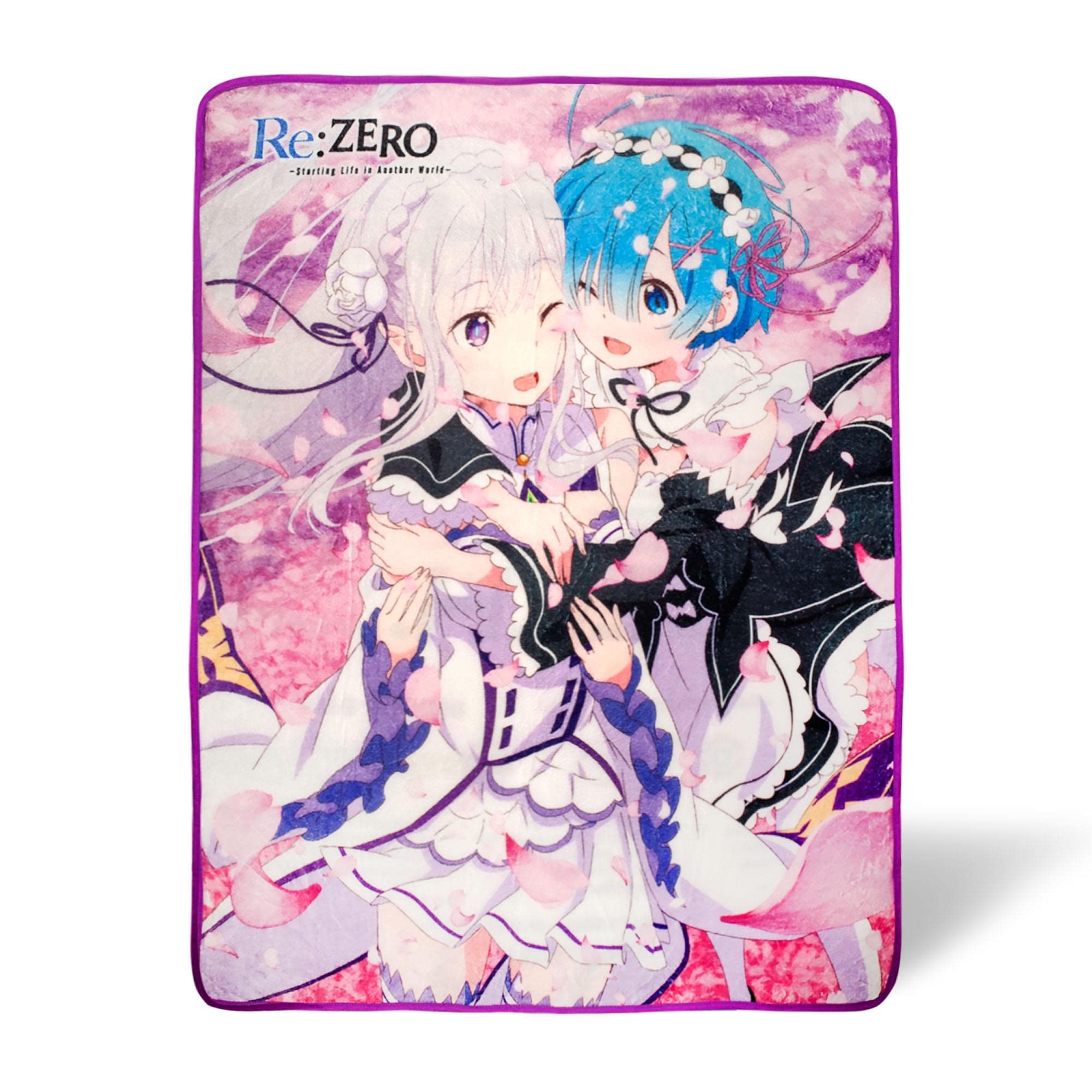 Foto 2 pulgar | Manta De Felpa Just Funky Re:zero Anime 114 X 152 Cm - Venta Internacional.