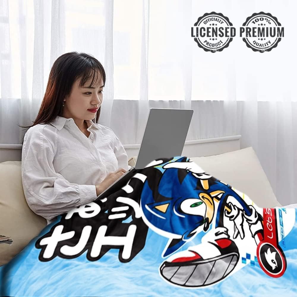 Foto 5 pulgar | Manta Just Funky Sonic The Hedgehog Let's Roll - Venta Internacional.