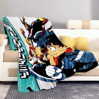 Foto 1 | Manta De Felpa Just Funky My Hero Academia Mha Azul Claro 114 X 152 Cm - Venta Internacional.
