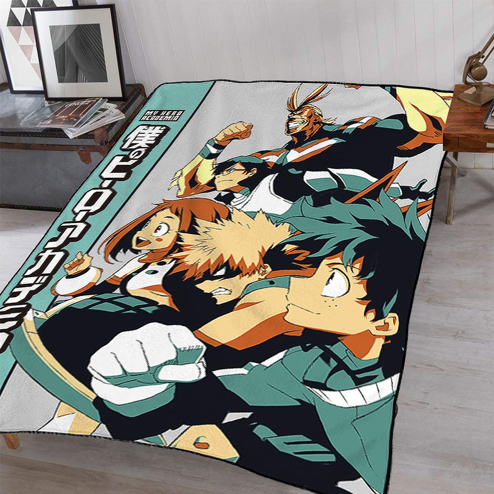 Foto 6 pulgar | Manta De Felpa Just Funky My Hero Academia Mha  Azul Claro  114 X 152 Cm - Venta Internacional.