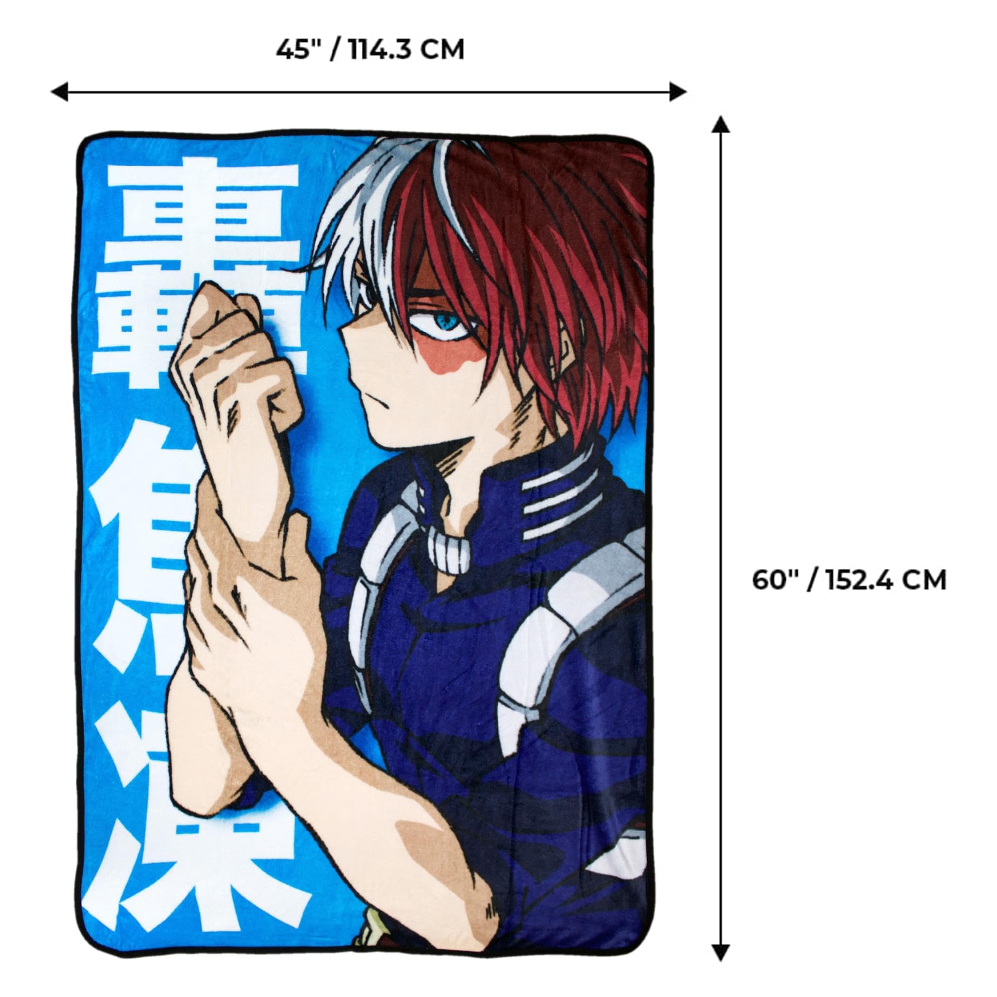 Foto 3 | Manta Polar Just Funky My Hero Academia Shoto Todoroki - Venta Internacional.