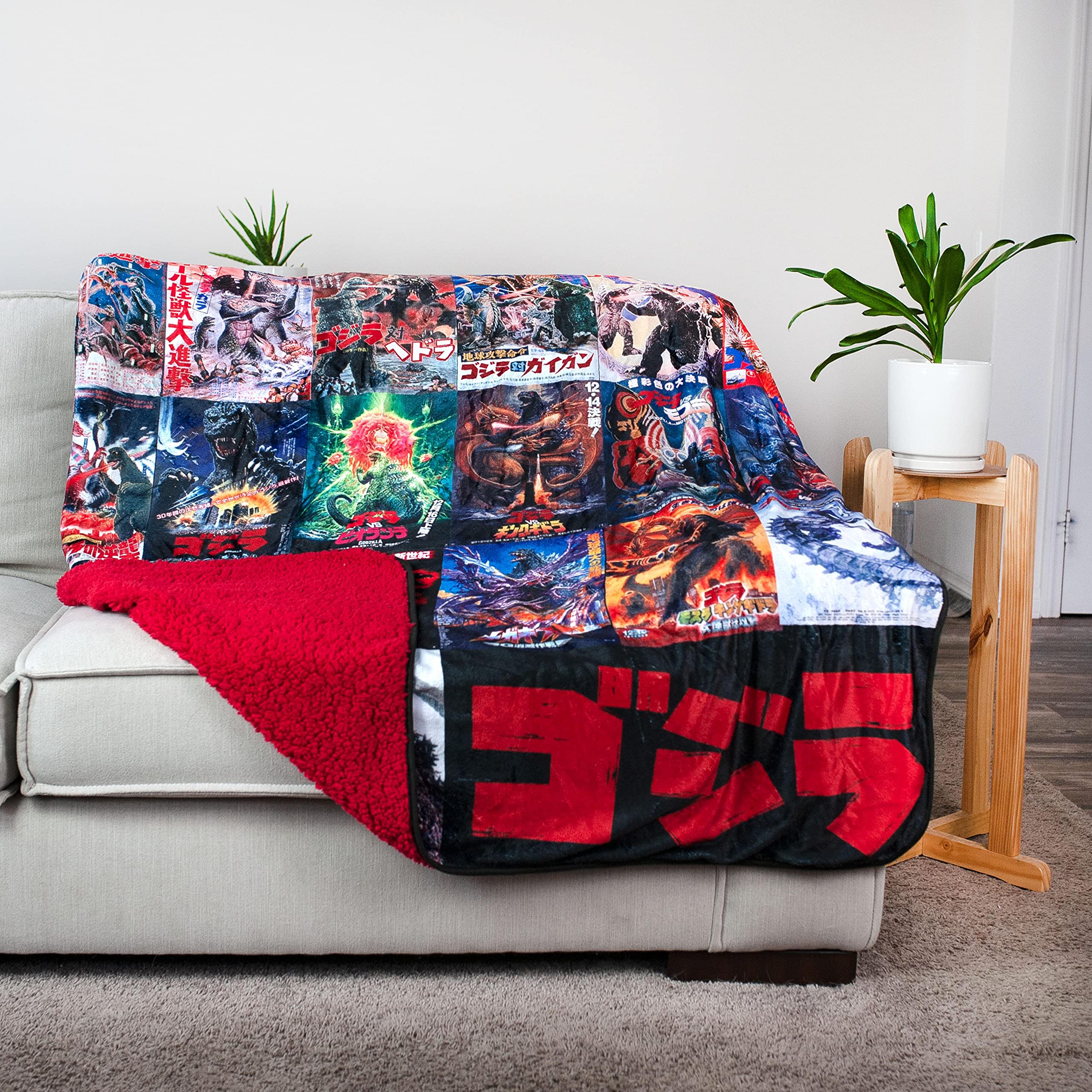 Foto 3 | Póster De La Película Godzilla De Throw Blanket  Tamaño Grande  76 X 54 Pulgadas - Venta Internacional.