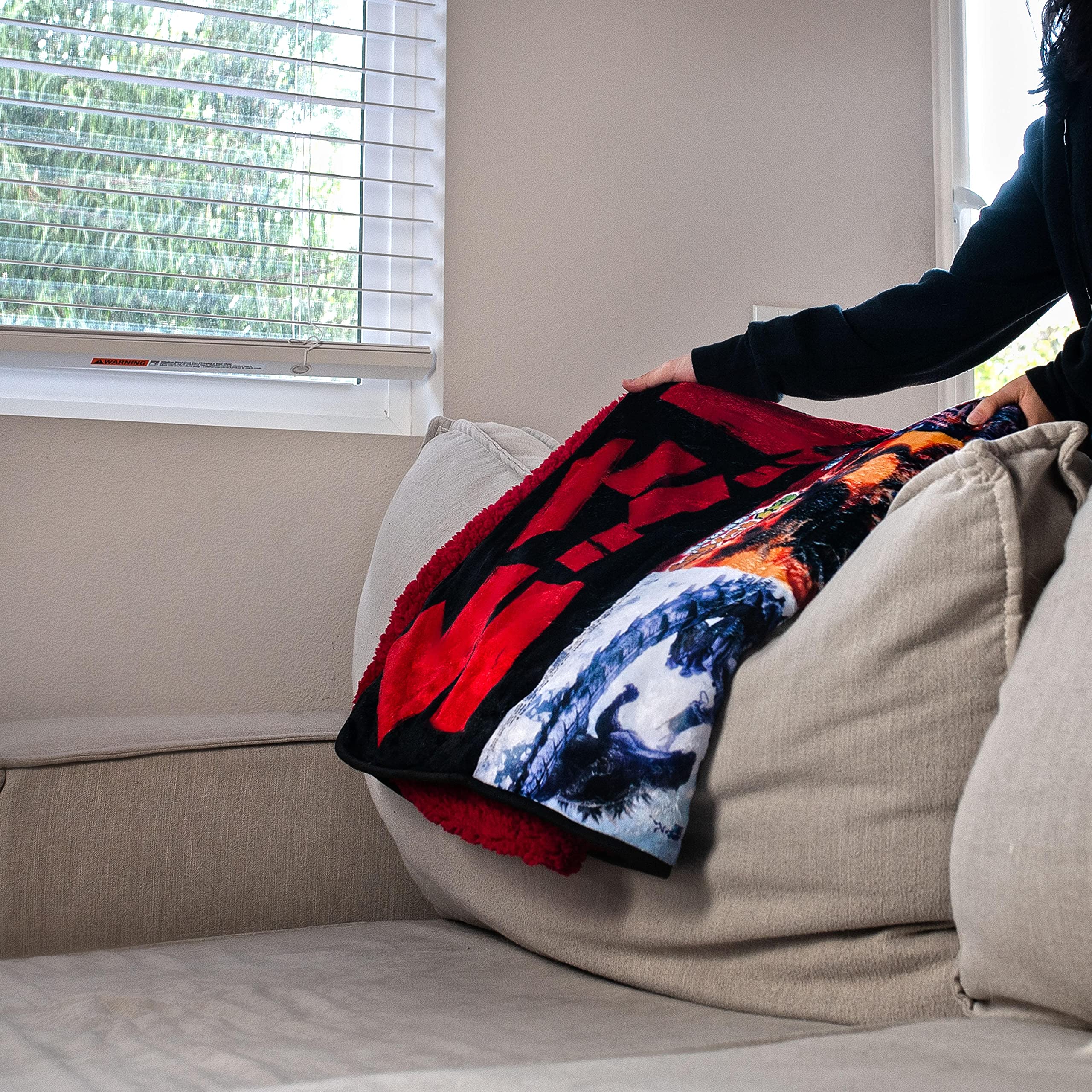 Foto 5 | Póster De La Película Godzilla De Throw Blanket  Tamaño Grande  76 X 54 Pulgadas - Venta Internacional.