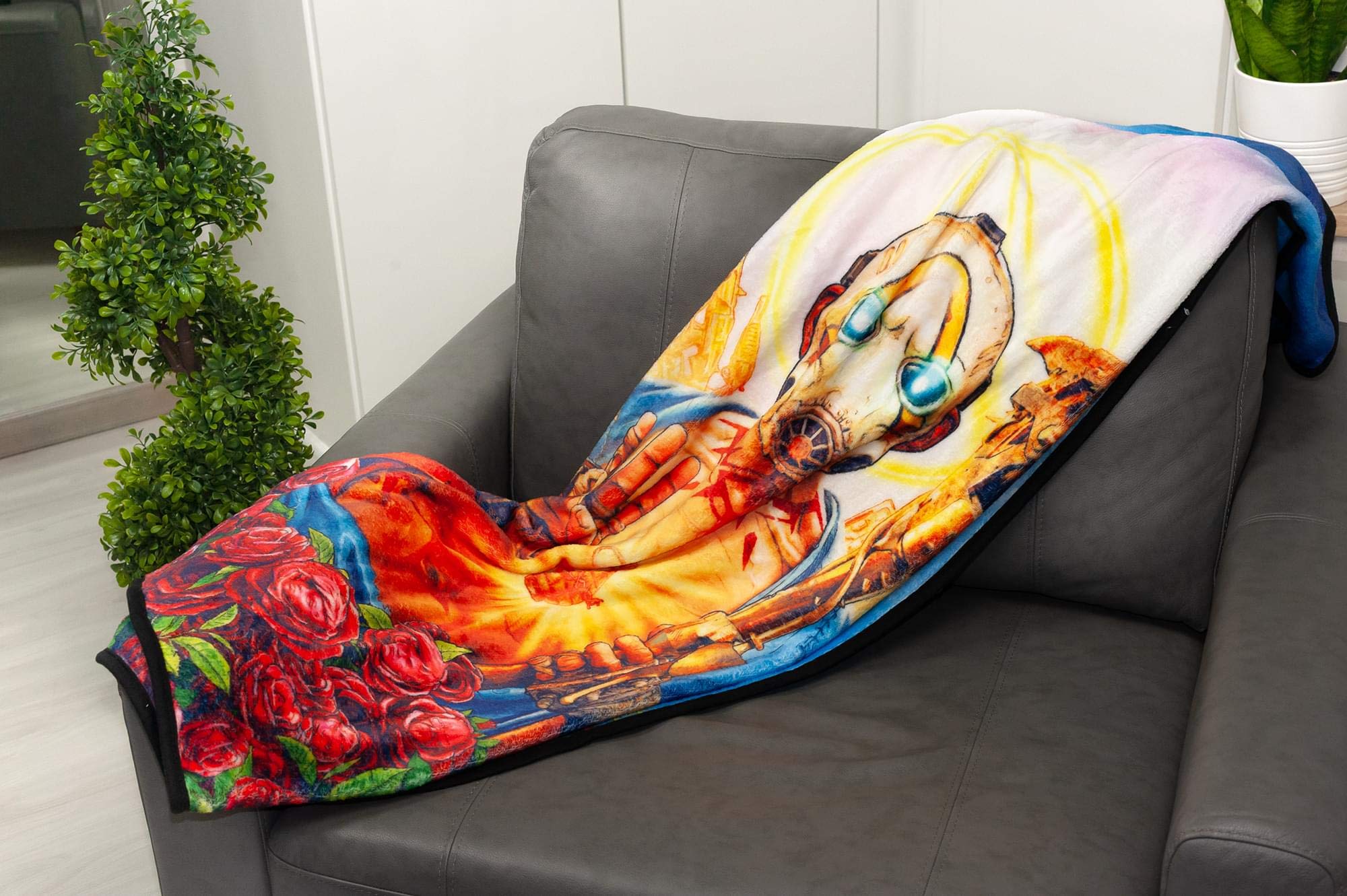 Foto 8 pulgar | Manta Polar Just Funky Borderlands 3 Psycho Bandit - Venta Internacional.