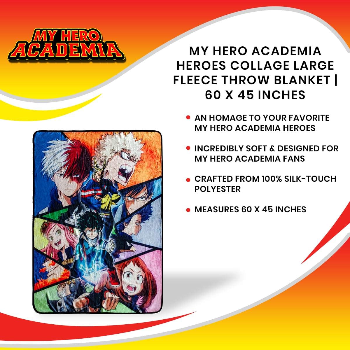 Foto 7 | Manta Just Funky My Hero Academia U.a. Academy - Venta Internacional.