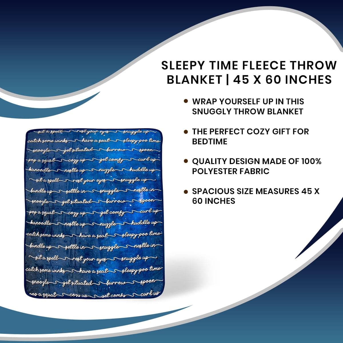 Foto 8 pulgar | Manta Polar Toynk Sleepy Time  115 X 152 Cm  Poliéster - Venta Internacional.