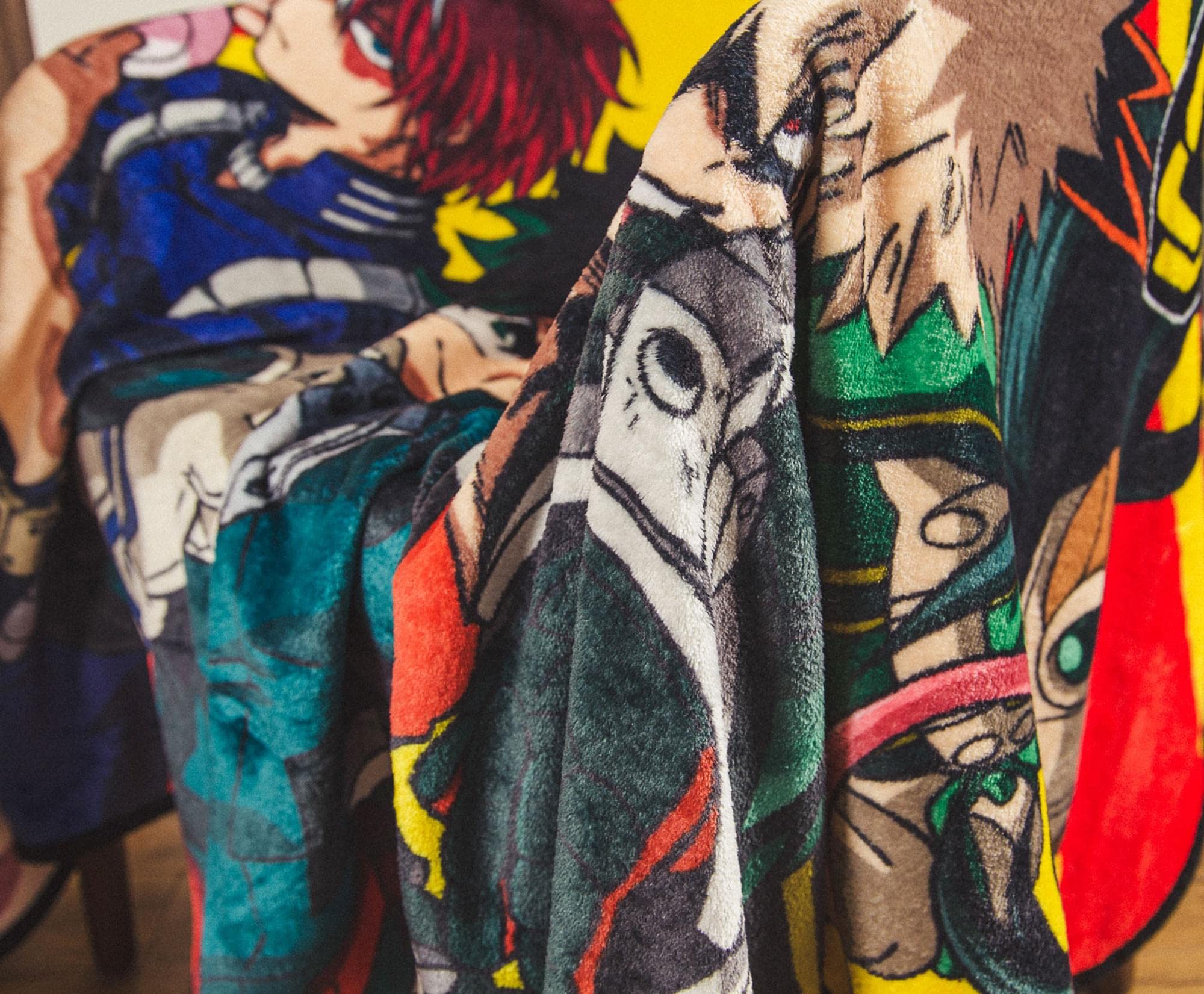 Foto 7 pulgar | Manta Just Funky Con Los Personajes De My Hero Academia  115 X 152 Cm - Venta Internacional.