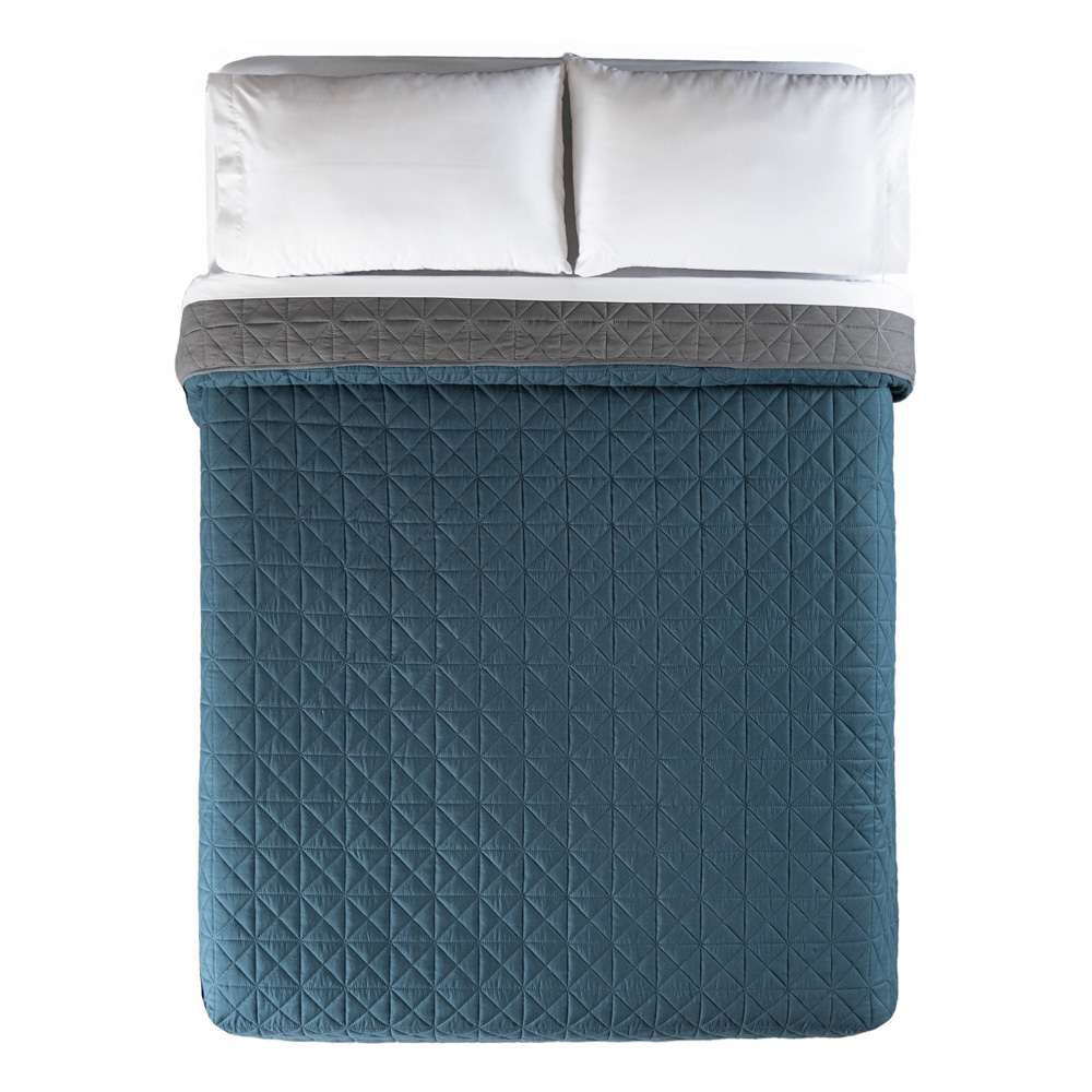 Foto 1 | Edredón Ultraligero Vianney Novo Cobalto color Azul Matrimonial Doble Vista