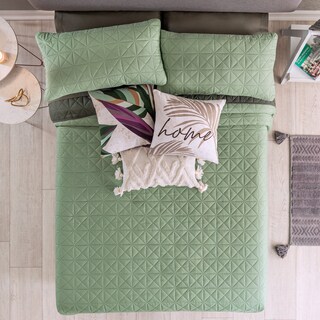 Foto 1 | Edredón Novo Vianney Olivo Color Verde King Size