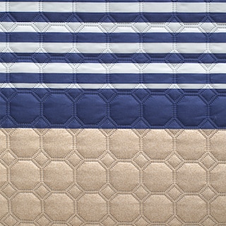Foto 4 | Edredón Ligero Elefantito Hogar Oviedo color Beige King Size Rayas