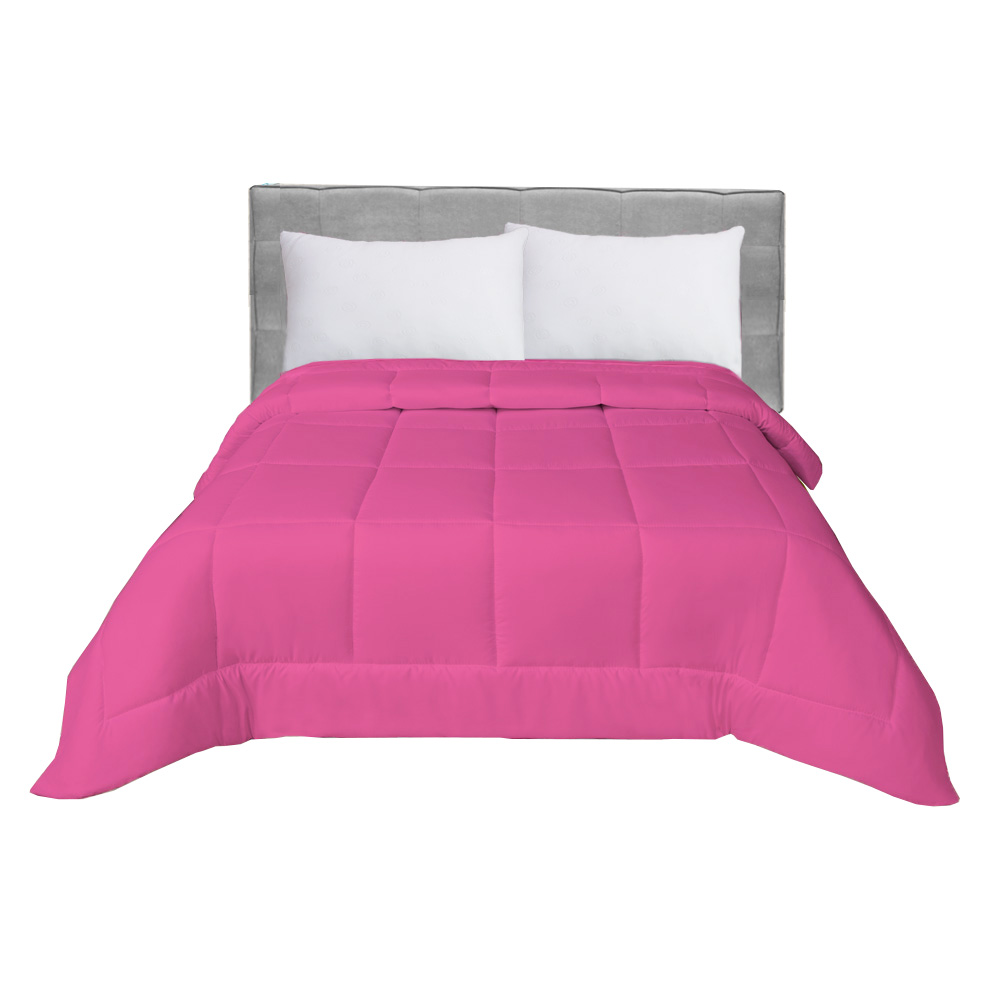 Foto 2 pulgar | Edredón Elefantito Hogar Duvet Carmine color Rosa Matrimonial