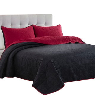 Foto 1 | Edredón con Fundas Decorativas King Size Negro Dos Vistas Montecarlo