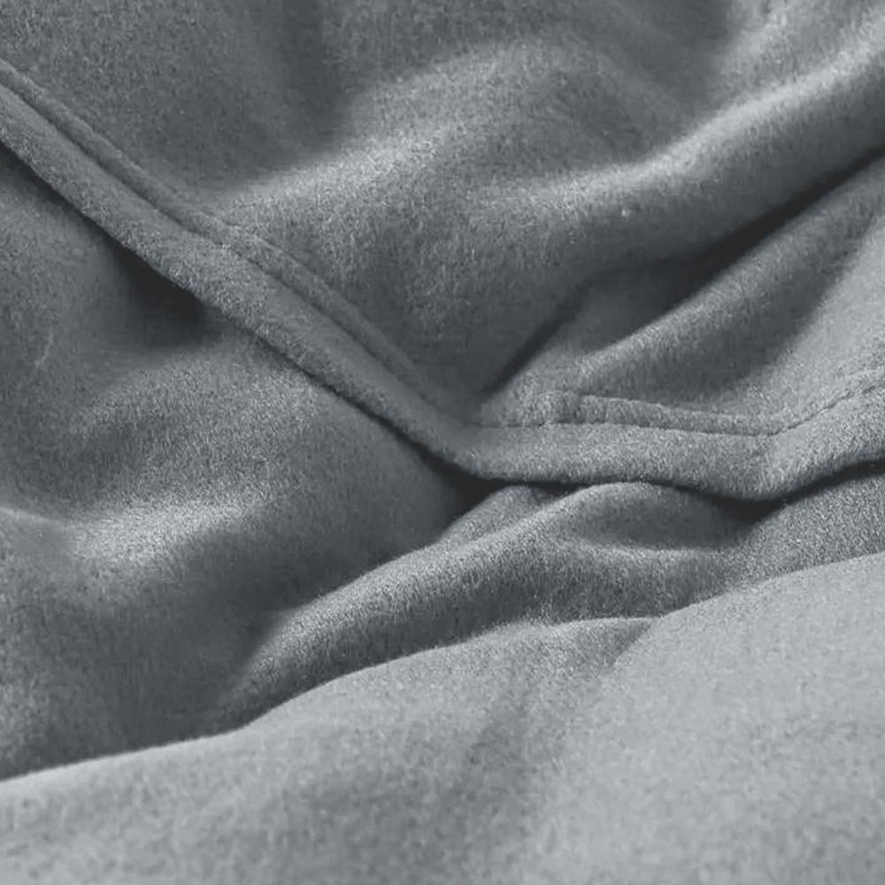 Foto 5 pulgar | Juego de Sábanas Térmicas de Polar Fleece Gris para Invierno
