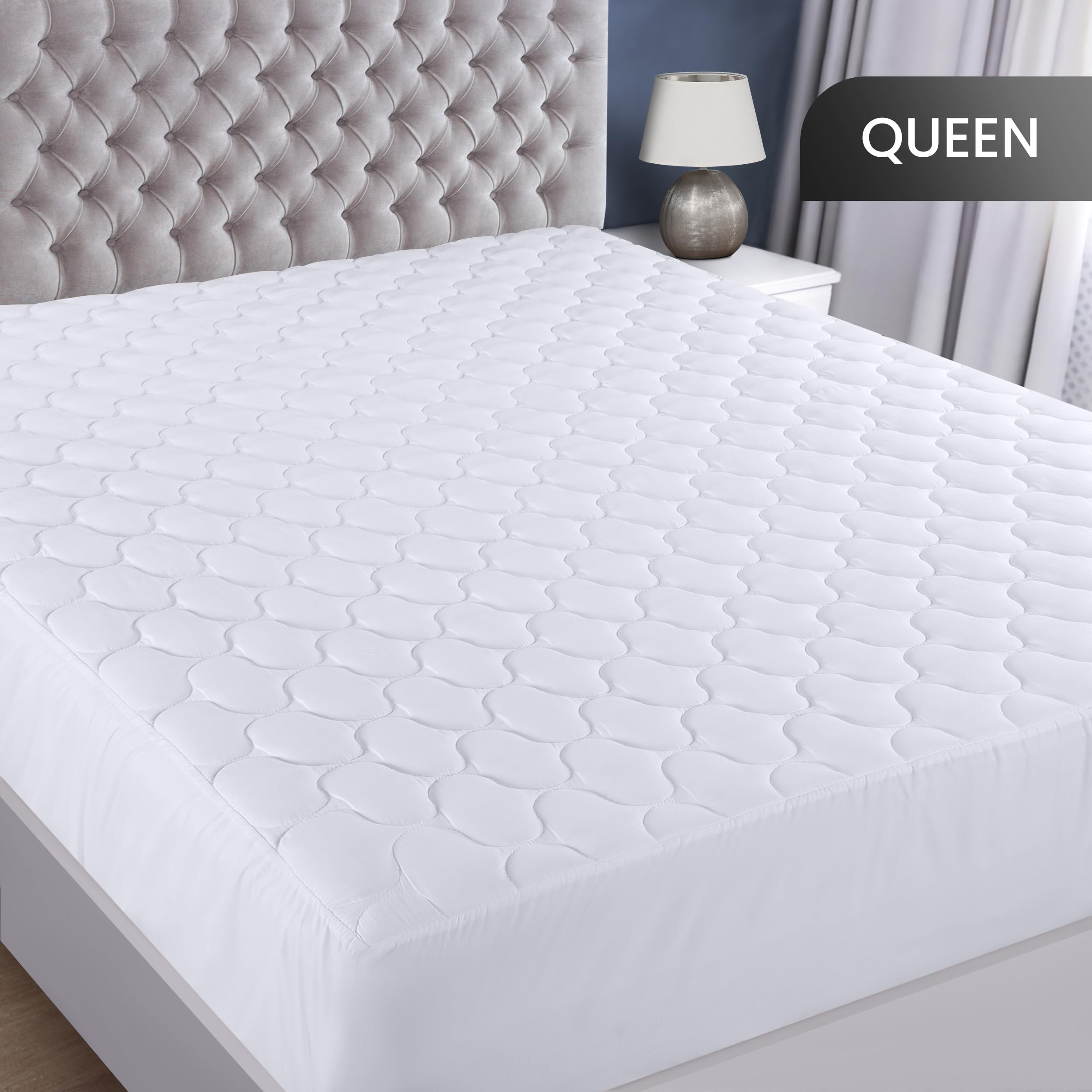 Foto 3 pulgar | Protector De Colchón Impermeable Utopia Bedding Queen White - Venta Internacional.