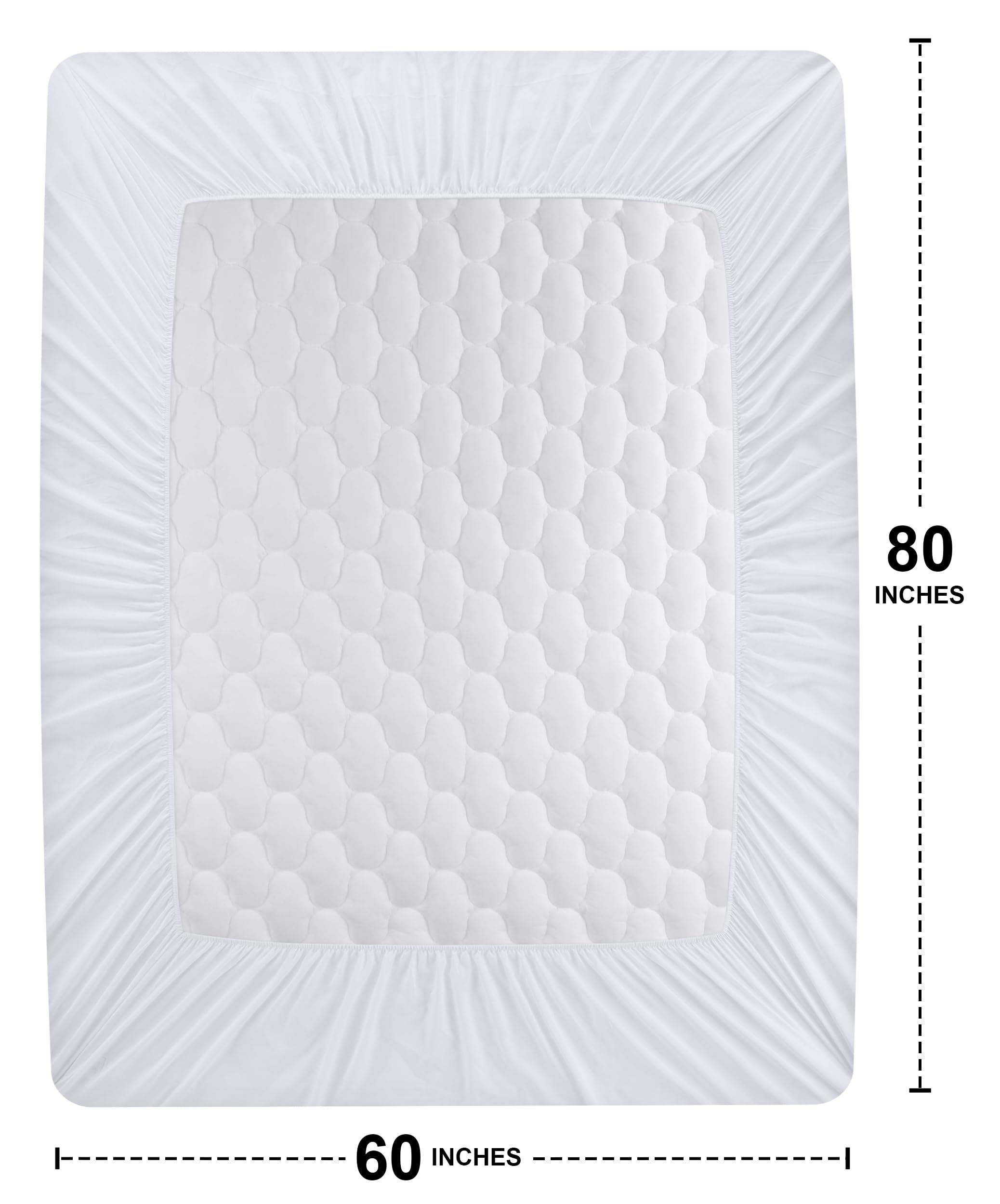 Foto 4 pulgar | Protector De Colchón Impermeable Utopia Bedding Queen White - Venta Internacional.