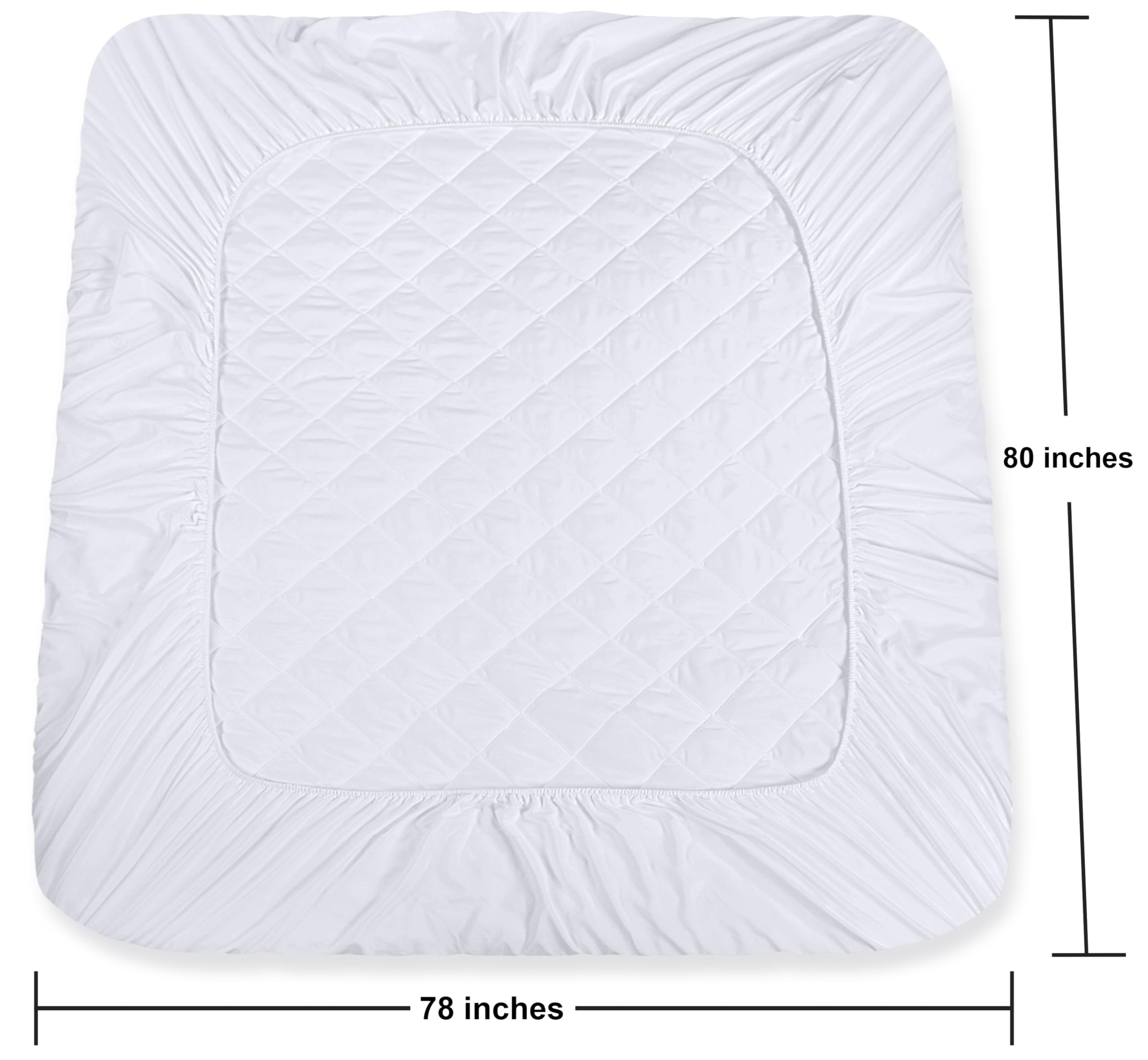Foto 5 pulgar | Colchón Utopia Bedding Acolchado, Tamaño King Size, Blanco - Venta Internacional.