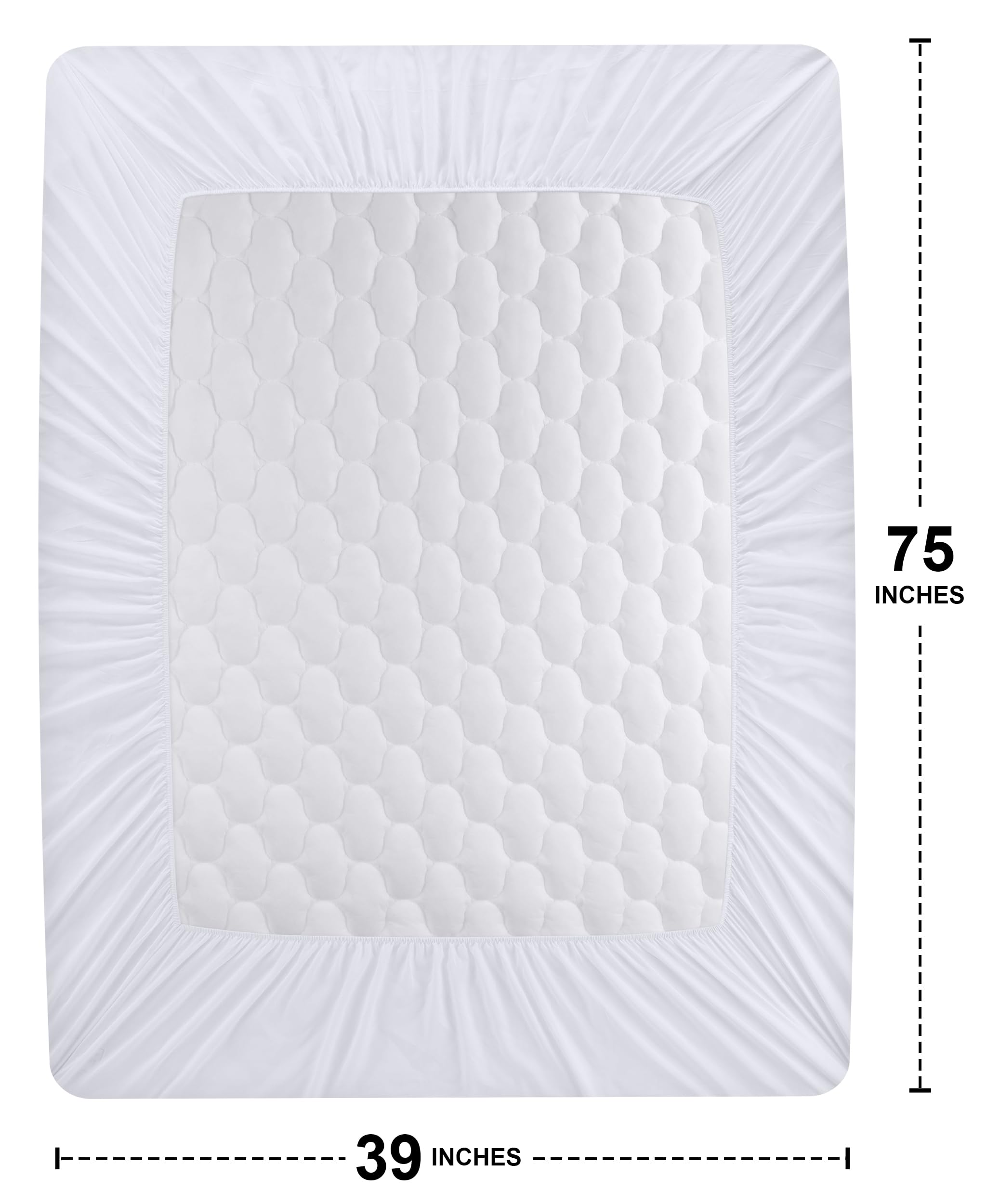 Foto 4 pulgar | Protector De Colchón Utopia Bedding Impermeable, Paquete Doble De 10 - Venta Internacional.