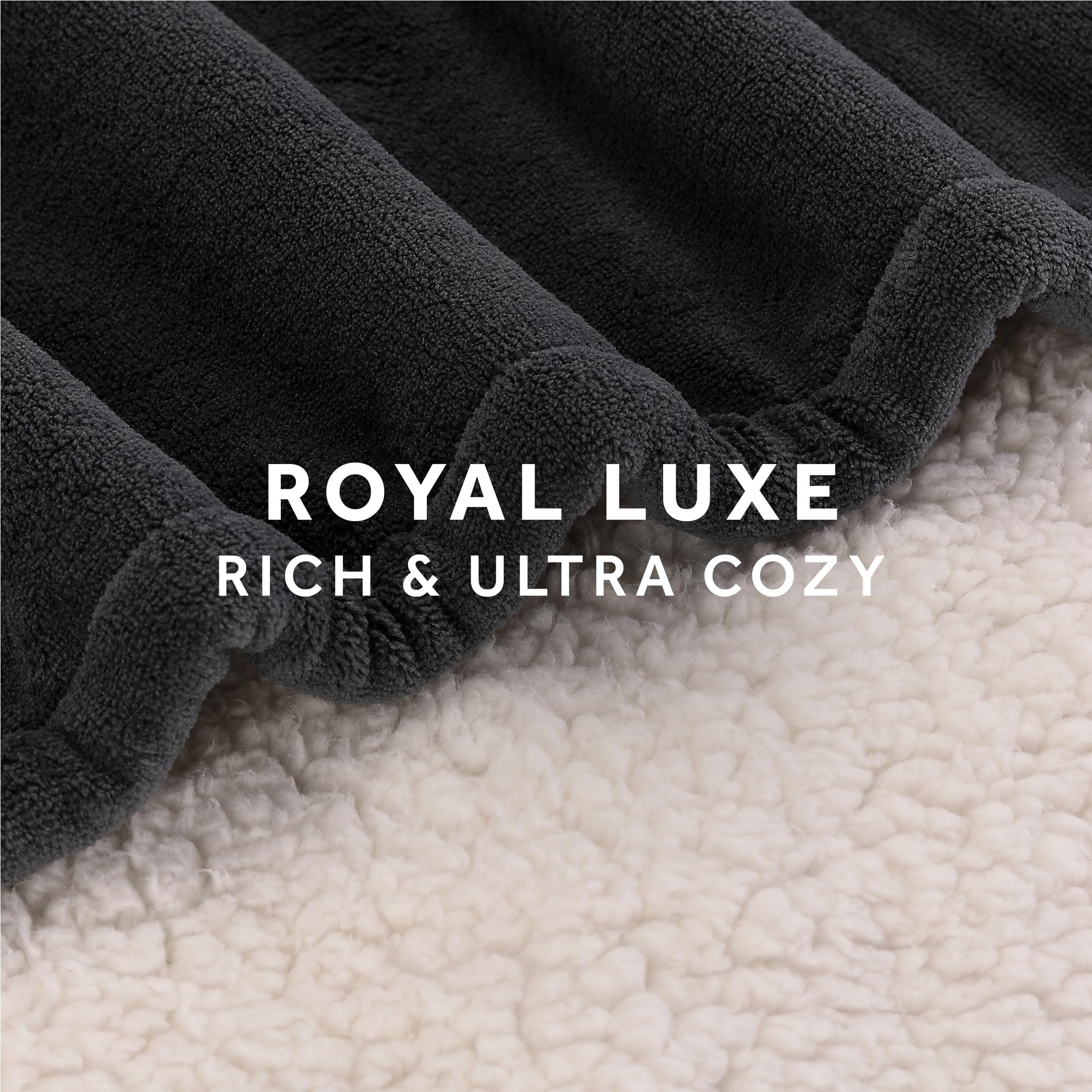 Foto 8 pulgar | Manta Térmica Sunbeam Royal Luxe Sherpa Night Fog Full - Venta Internacional