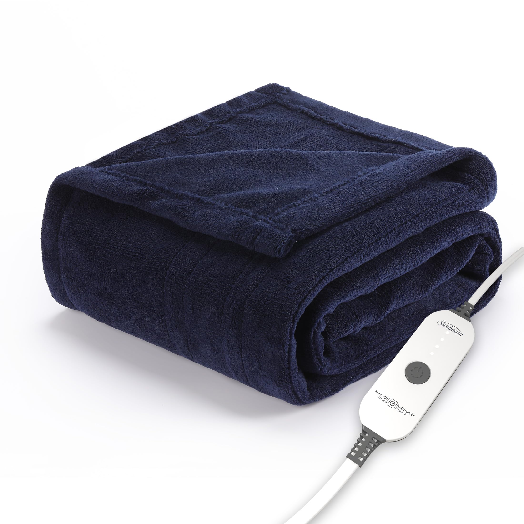 Manta Personal Con Calefacción Sunbeam Royal Luxe Admiral Blue - Venta Internacional.