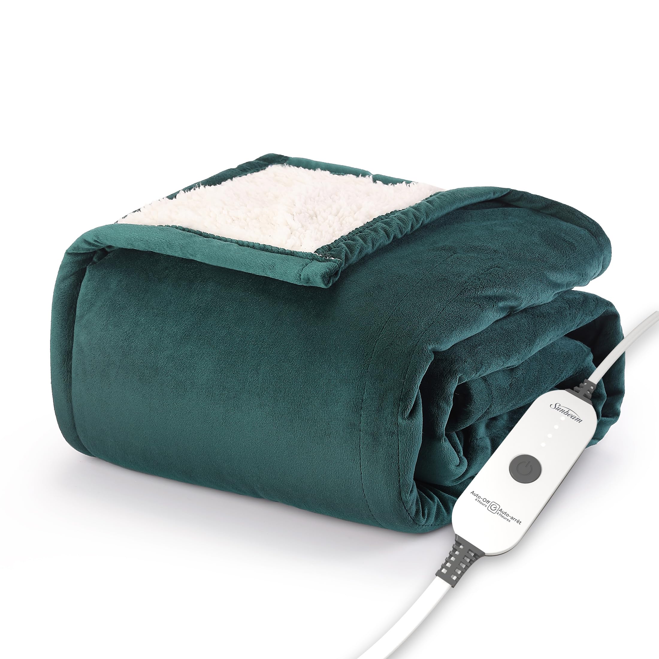 Manta Personal Con Calefacción Sunbeam Royal Mink Sherpa - Venta Internacional.