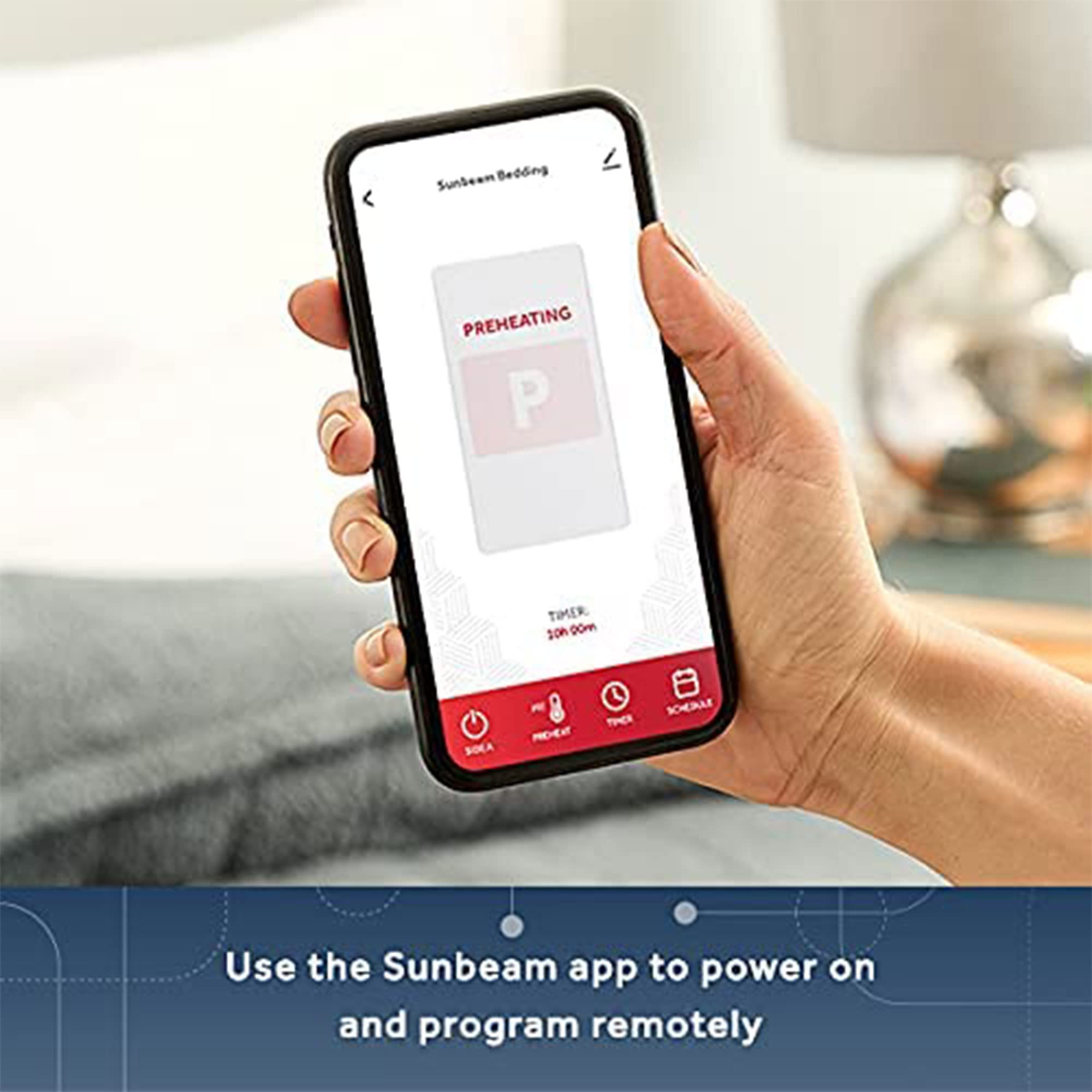Foto 3 | Manta Térmica Eléctrica Sunbeam Loftec Wi-fi De Tamaño Completo - Venta Internacional.