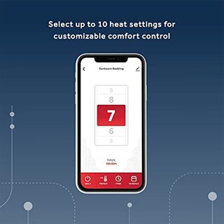 Foto 4 | Manta Térmica Eléctrica Sunbeam Loftec Wi-fi De Tamaño Completo - Venta Internacional.