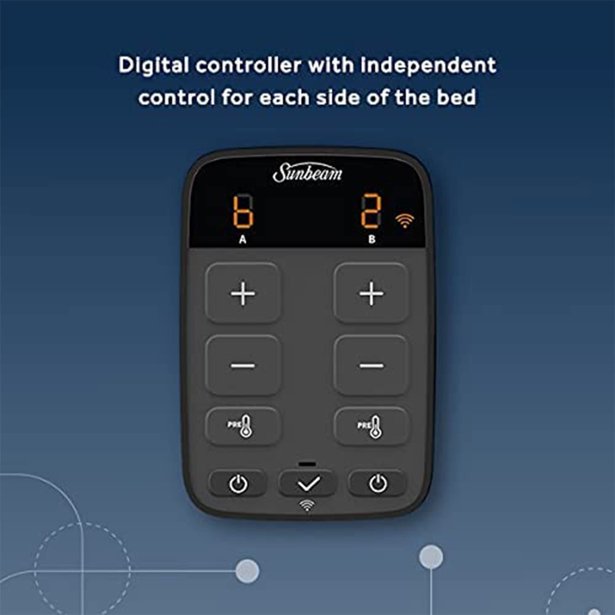 Foto 5 | Manta Térmica Eléctrica Sunbeam Loftec Wi-fi De Tamaño Completo - Venta Internacional.