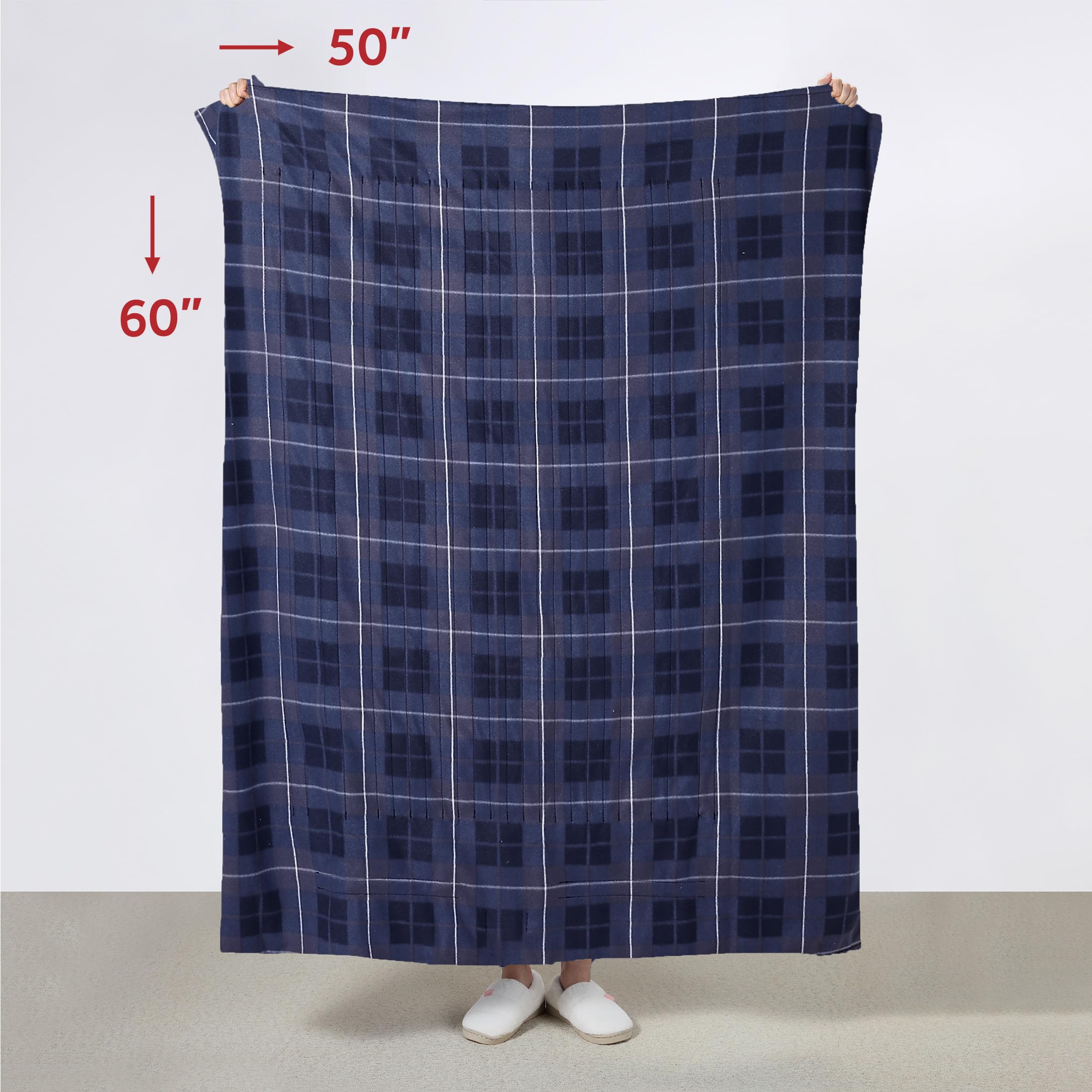 Foto 7 pulgar | Manta Personal con Calefacción Sunbeam Royal Ultra Rodeen Blue Plaid - Venta Internacional