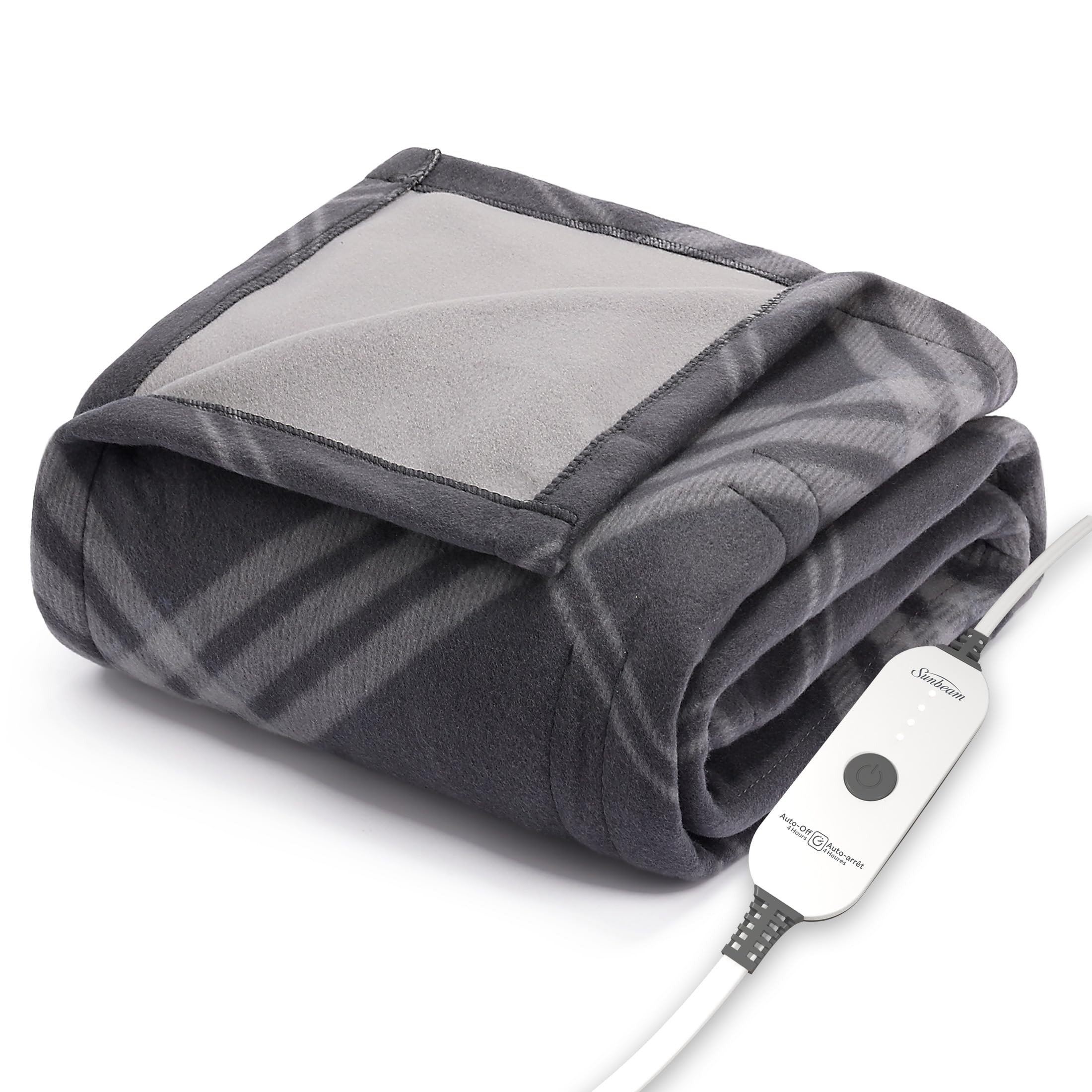 Manta Eléctrica Termica Sunbeam 50 X 60 Cm Gris Galway - Venta Internacional