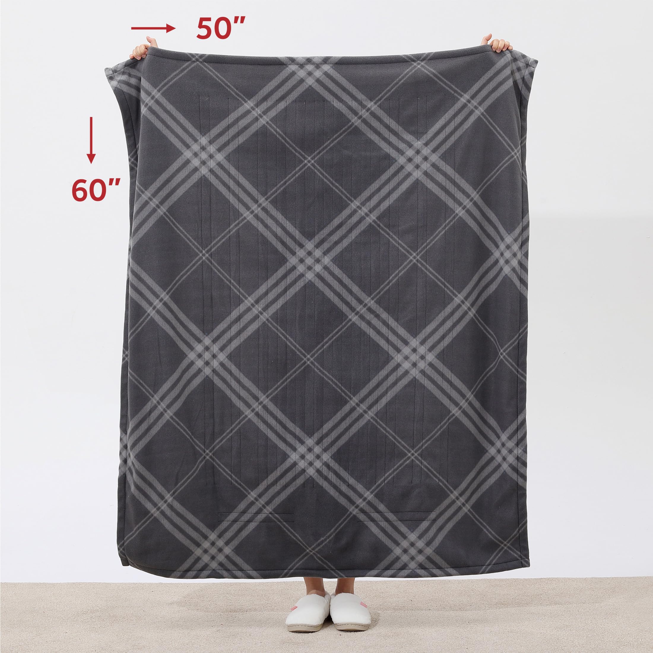 Foto 6 | Manta Eléctrica Termica Sunbeam 50 X 60 Cm Gris Galway - Venta Internacional