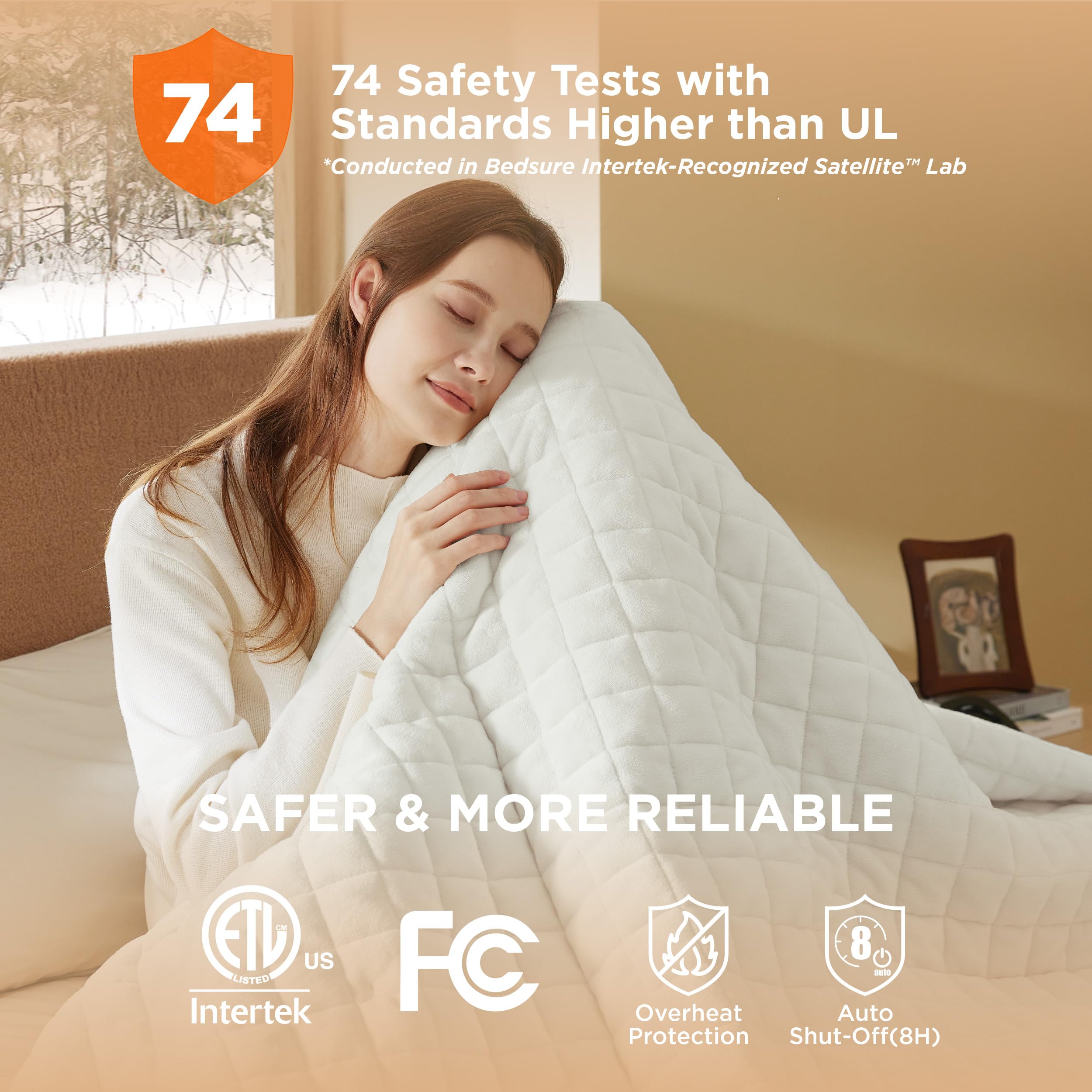 Foto 6 | Manta Eléctrica De Cama Tamaño Queen Con 10 Unidades De Calor Y 10 Horarios - Venta Internacional.