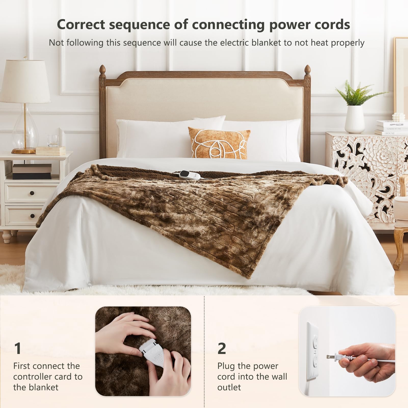 Foto 6 | Manta Térmica Homemate Electric Queen Con 10 Niveles De Calor - Venta Internacional