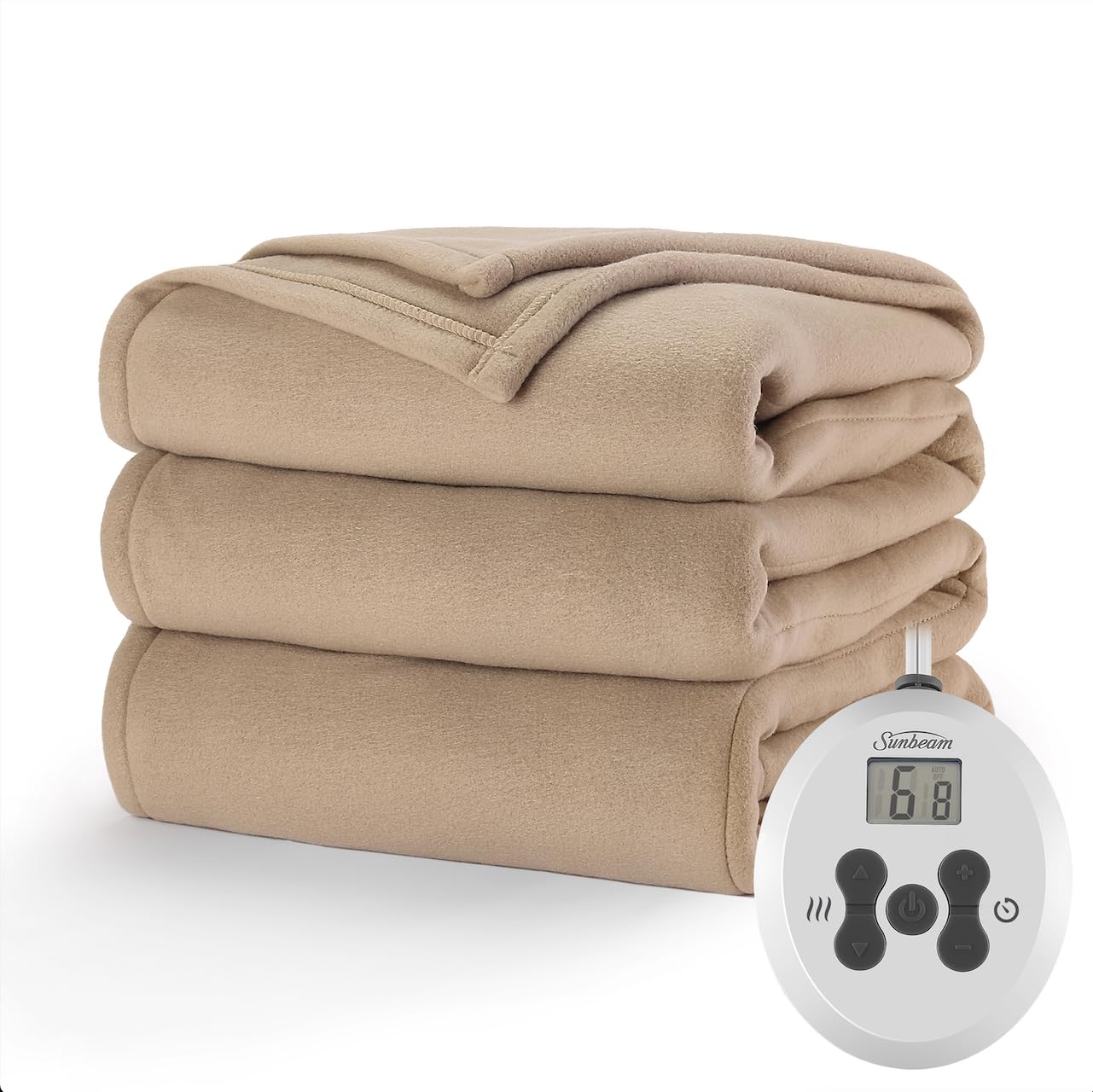 Manta Eléctrica Sunbeam Royal Ultra Fleece, Tamaño Doble - Venta Internacional.