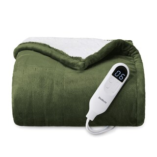 Foto 1 | Manta Eléctrica Bedsure con Calefacción 50 x 60" Verde Oliva - Venta Internacional