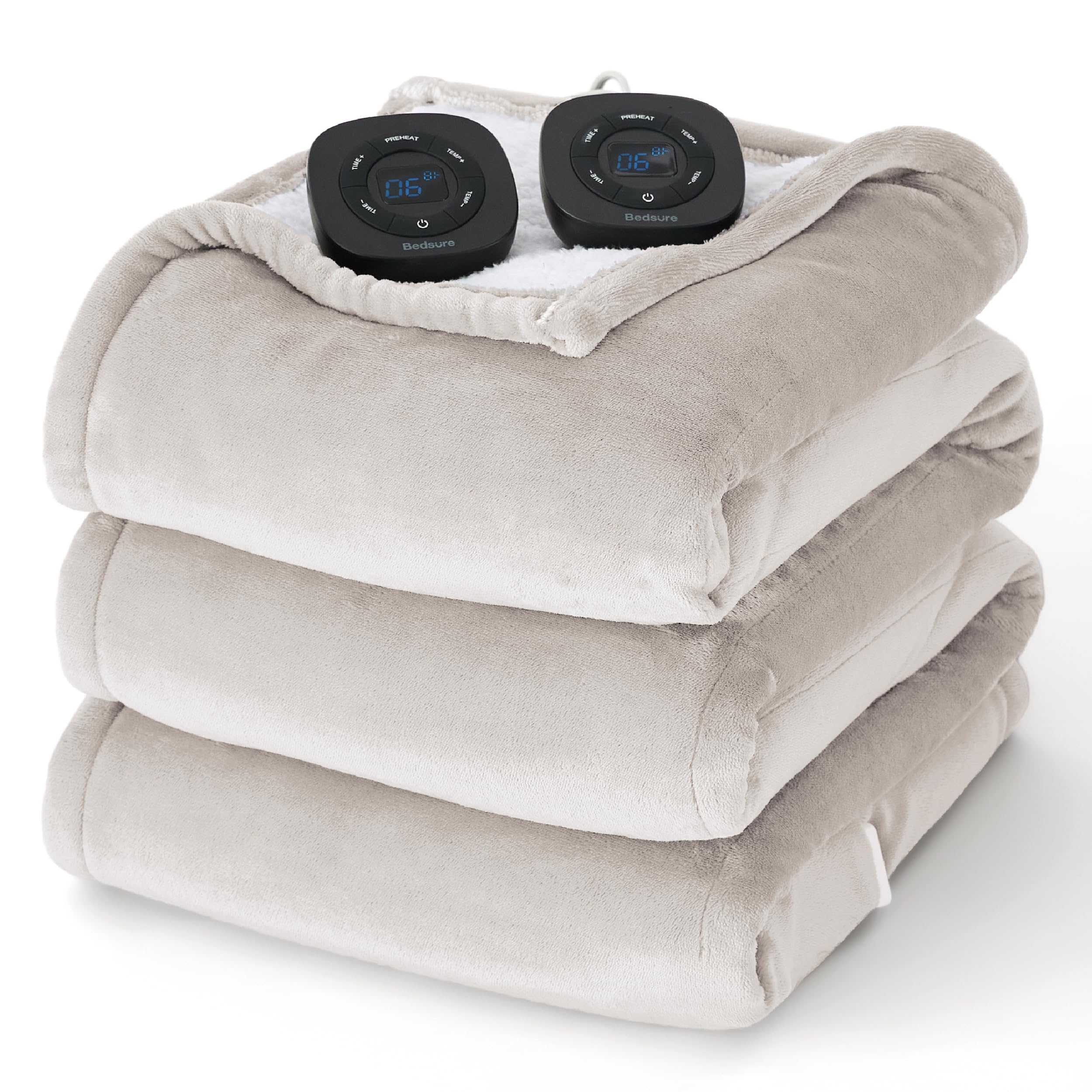 Foto 1 | Manta Eléctrica Bedsure King Size con Doble Control Beige - Venta Internacional