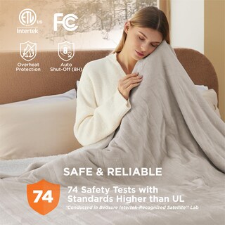 Foto 6 | Manta Eléctrica Bedsure King Size con Doble Control Beige - Venta Internacional