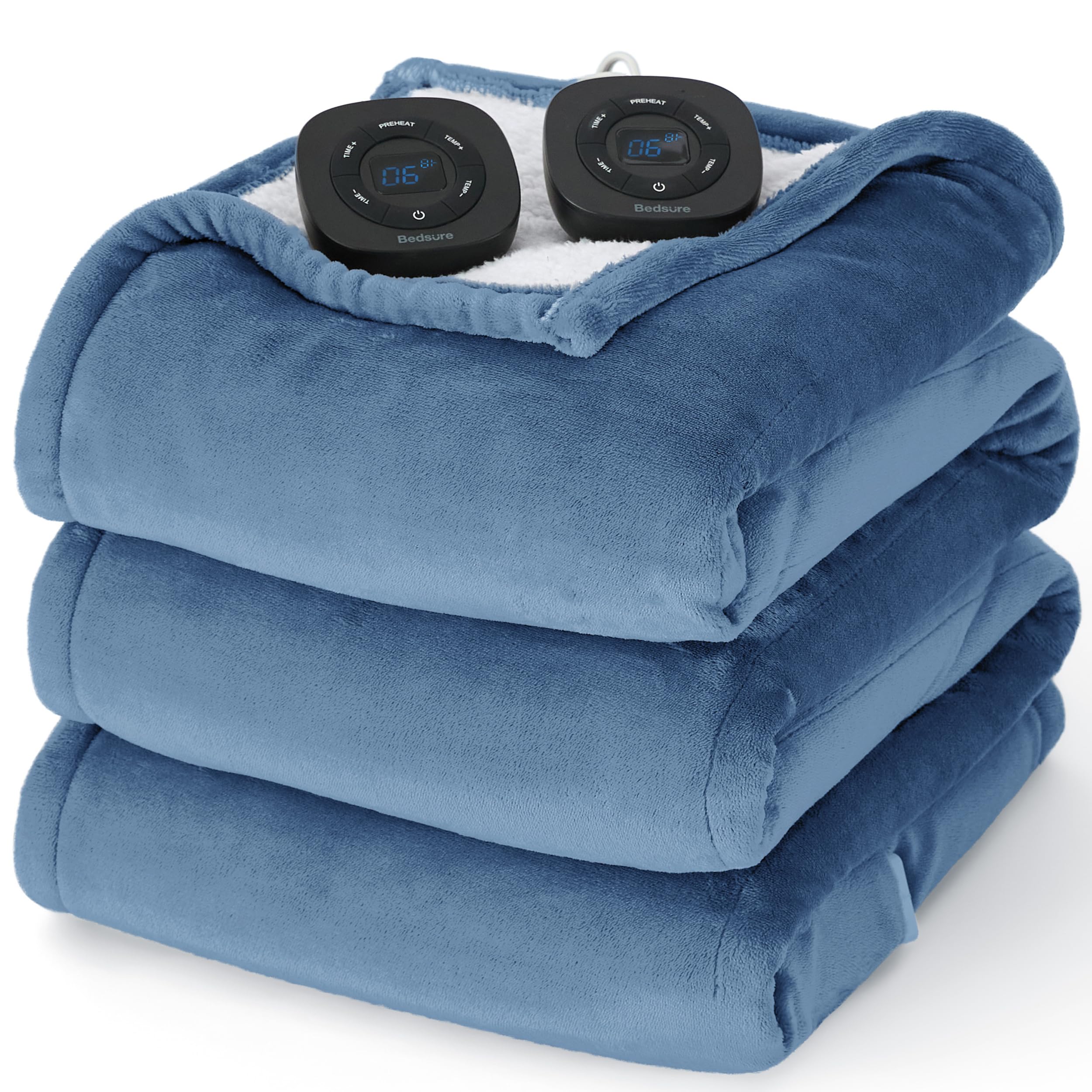 Manta Eléctrica de Cama Queen Azul - Venta Internacional