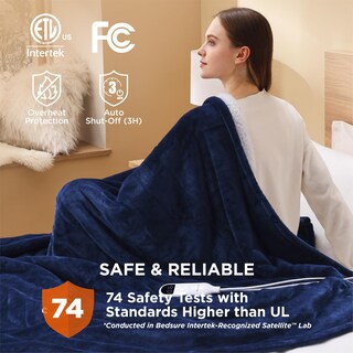 Foto 6 | Manta Eléctrica Bedsure de Franela Doble con Calefacción 160 X 210 cm - Venta Internacional