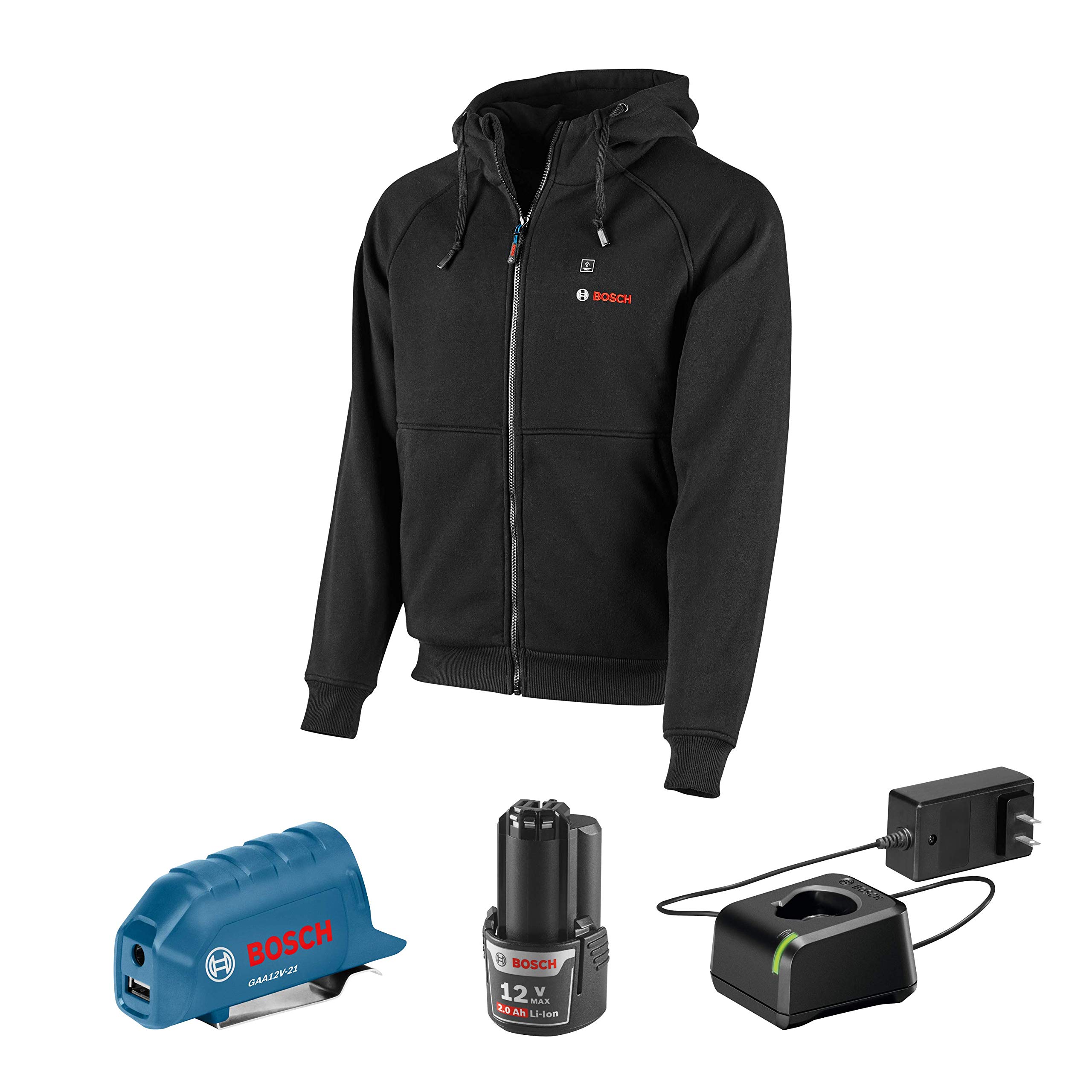 Foto 2 pulgar | Sudadera Con Capucha Térmica Bosch Ghh12v-20xln12 12v Max Con Adaptador De Corriente Xl - Venta Internacional.