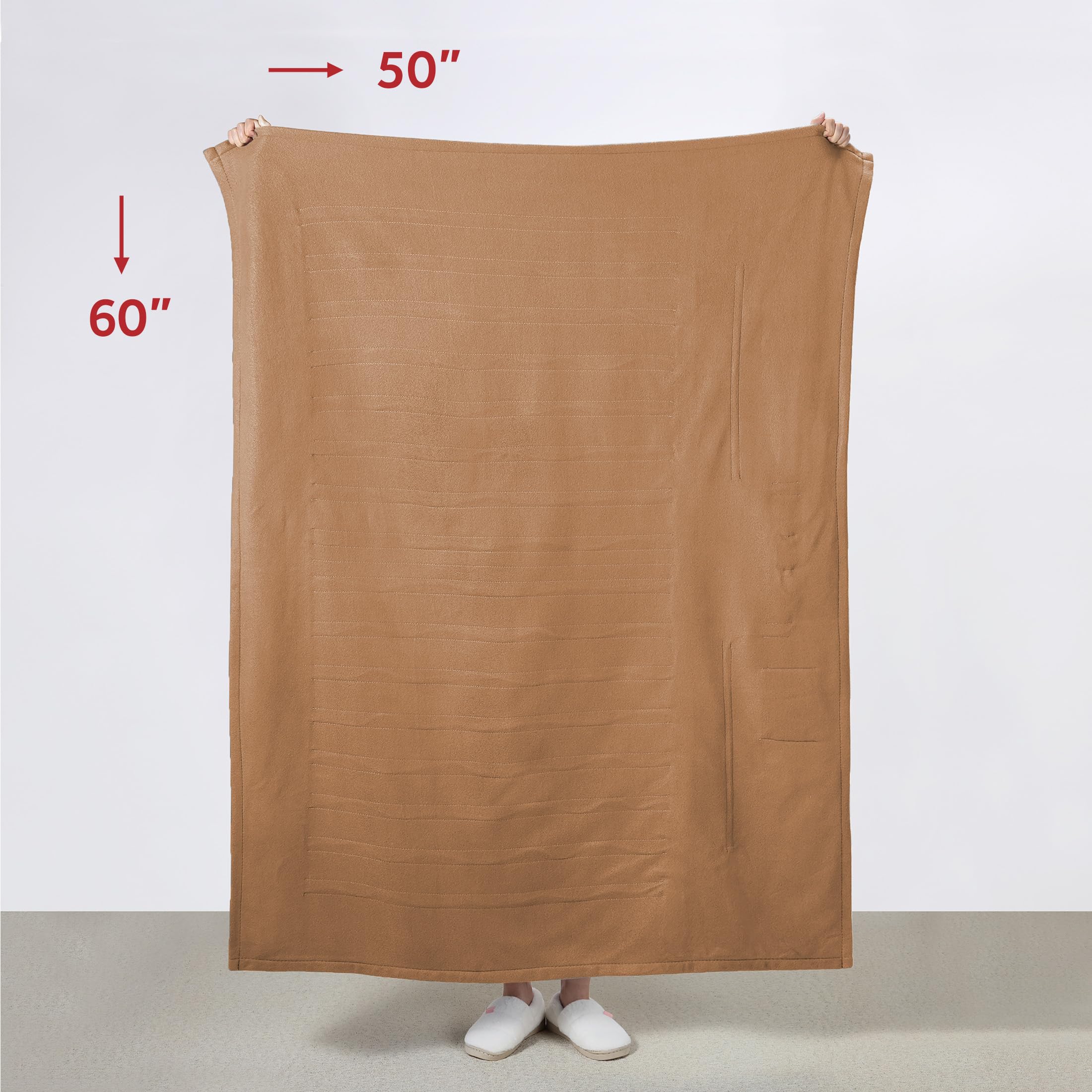 Foto 6 | Manta Personal Con Calefacción Sunbeam Royal Mink Sherpa Honey - Venta Internacional.