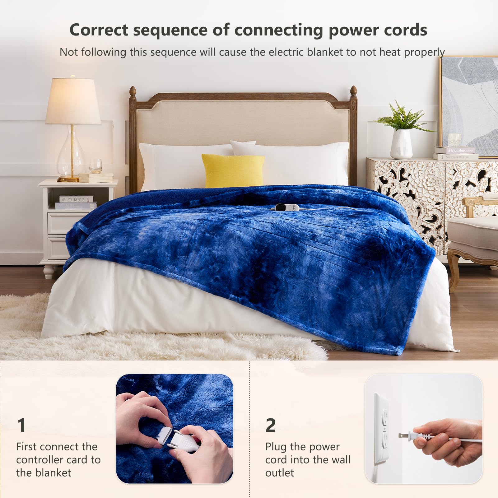 Foto 4 | Manta Eléctrica Heated Blanket Homemate, 84 X 90 Cm, Piel Sintética - Venta Internacional.
