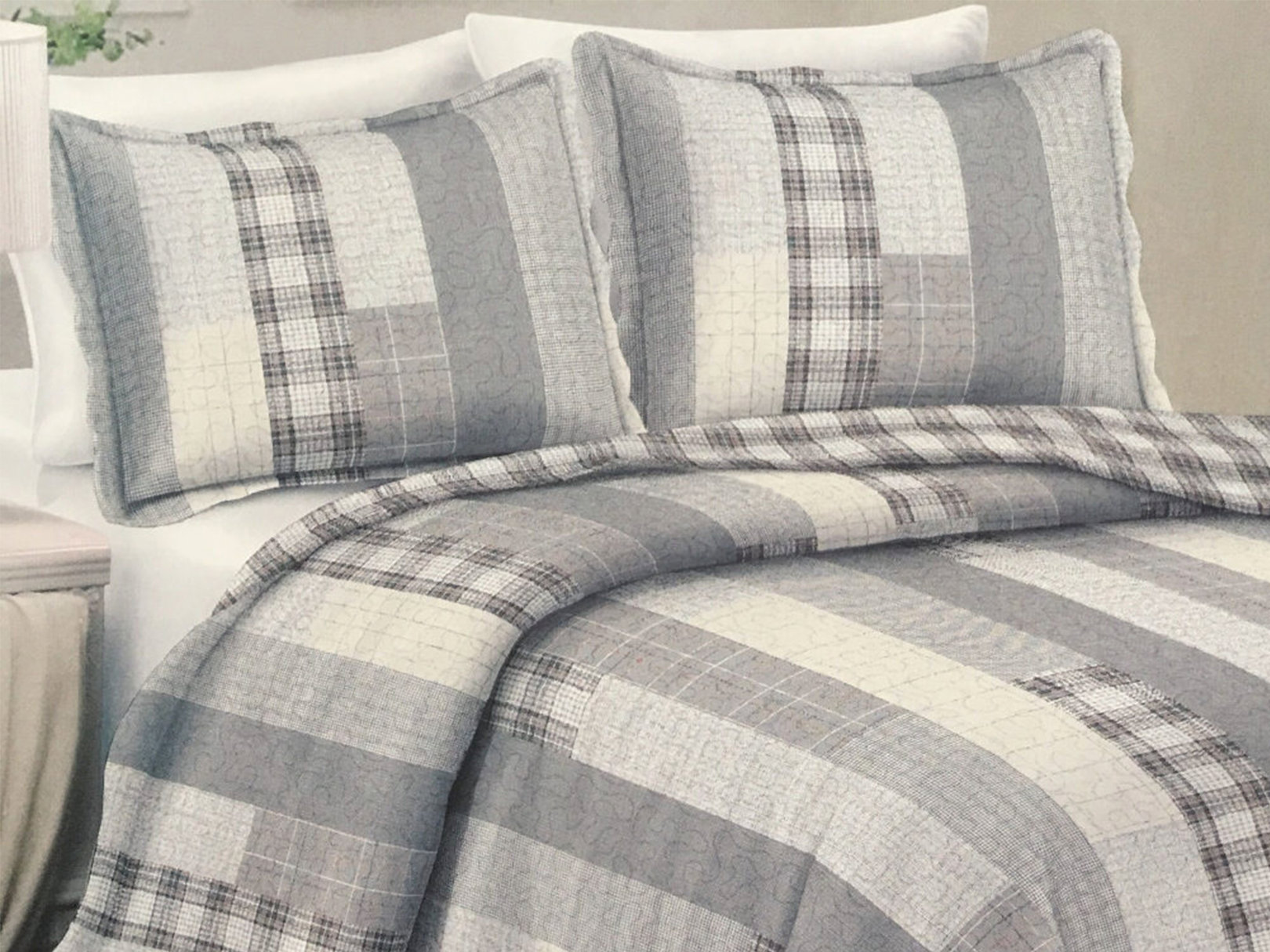 Foto 2 | Colcha Dormireal Contempo King Size  color Gris